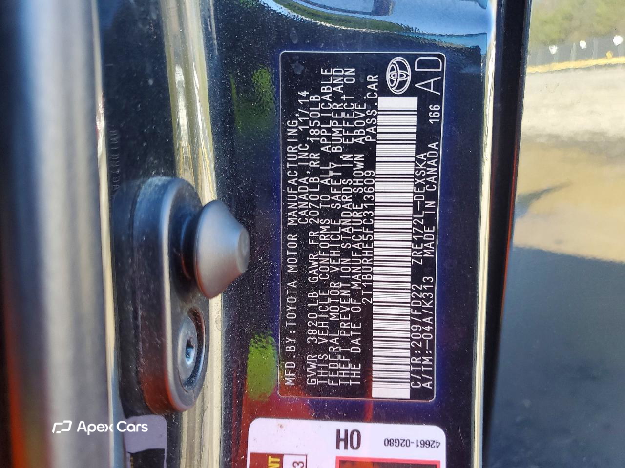 Toyota Corolla 2015