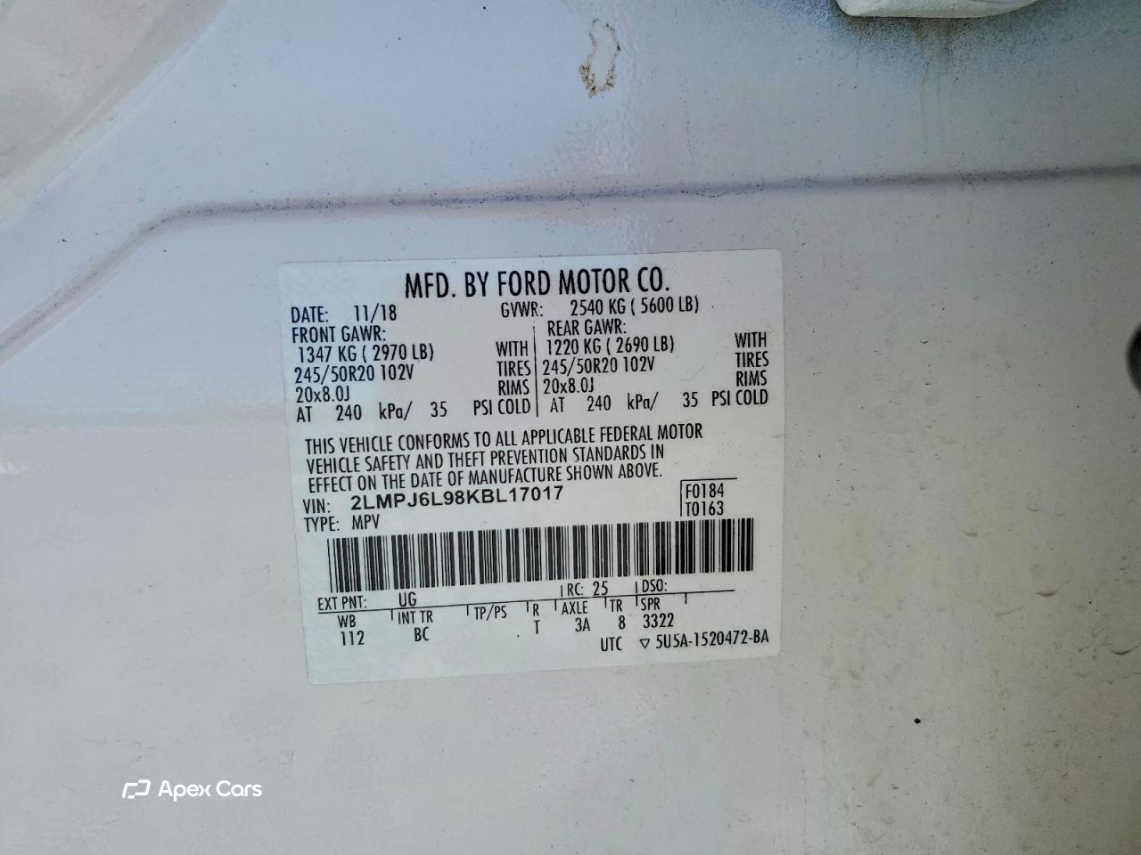 Lincoln Nautilus 2019