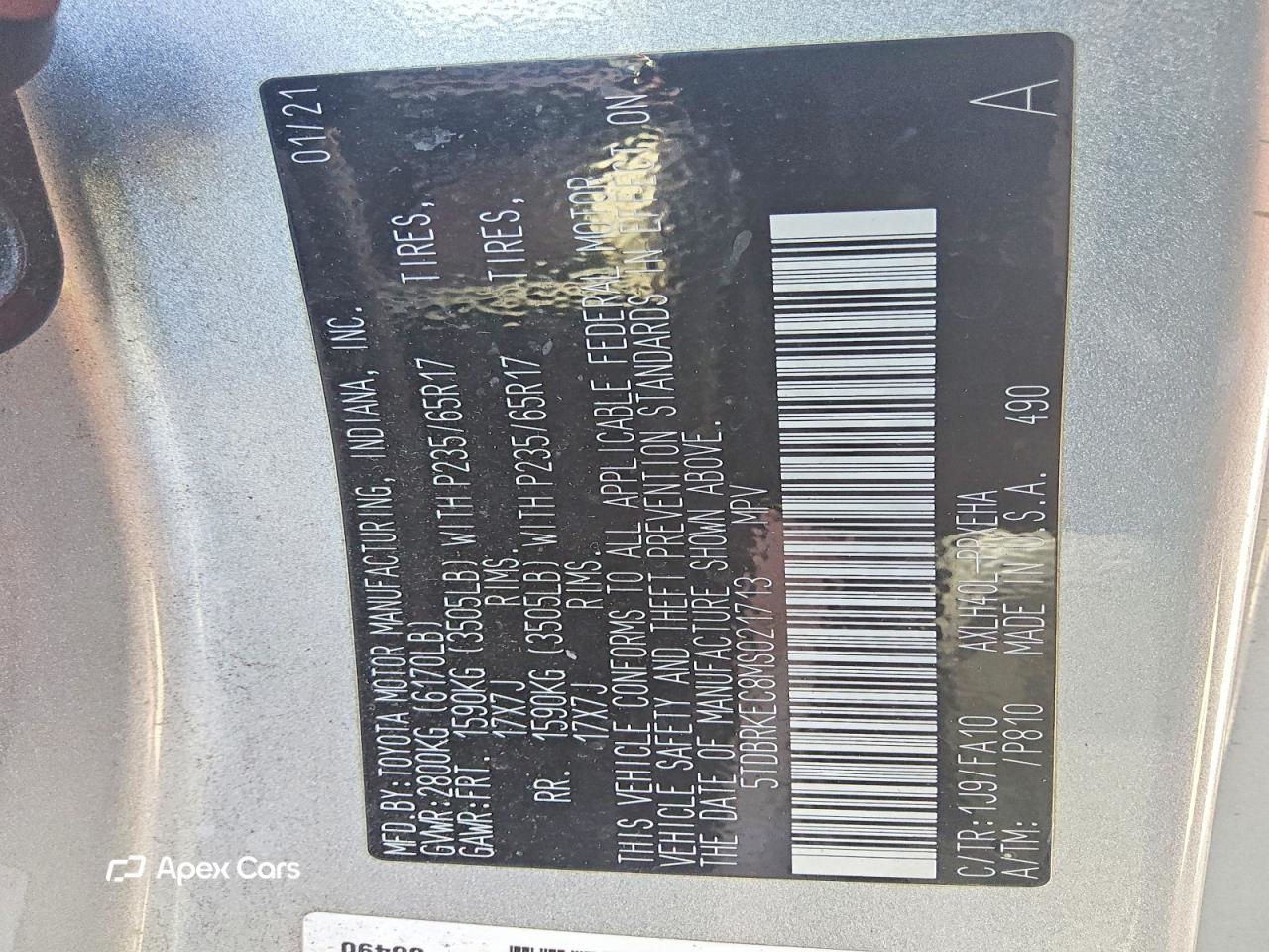 Toyota Sienna 2021