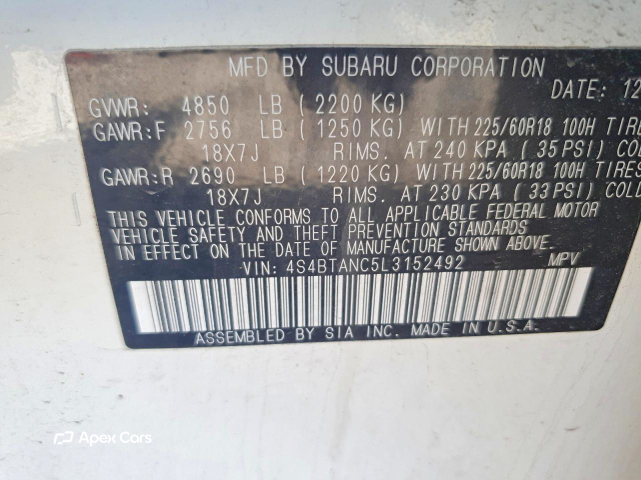 Subaru Outback 2020