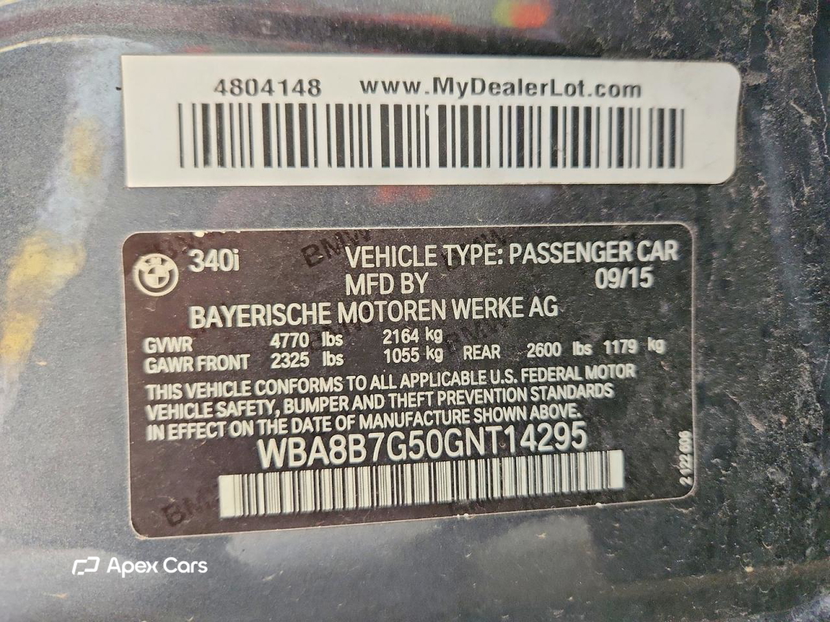BMW Series 3 2016