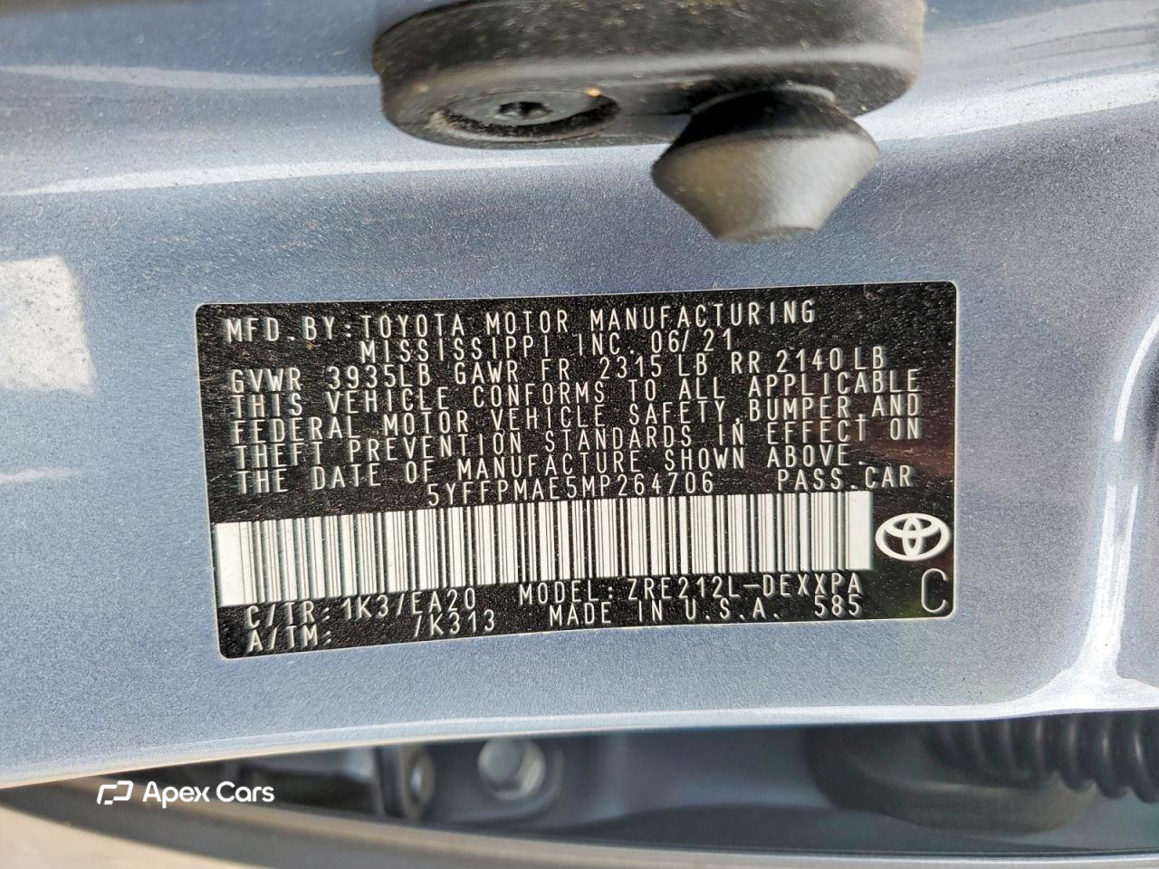 Toyota Corolla 2021