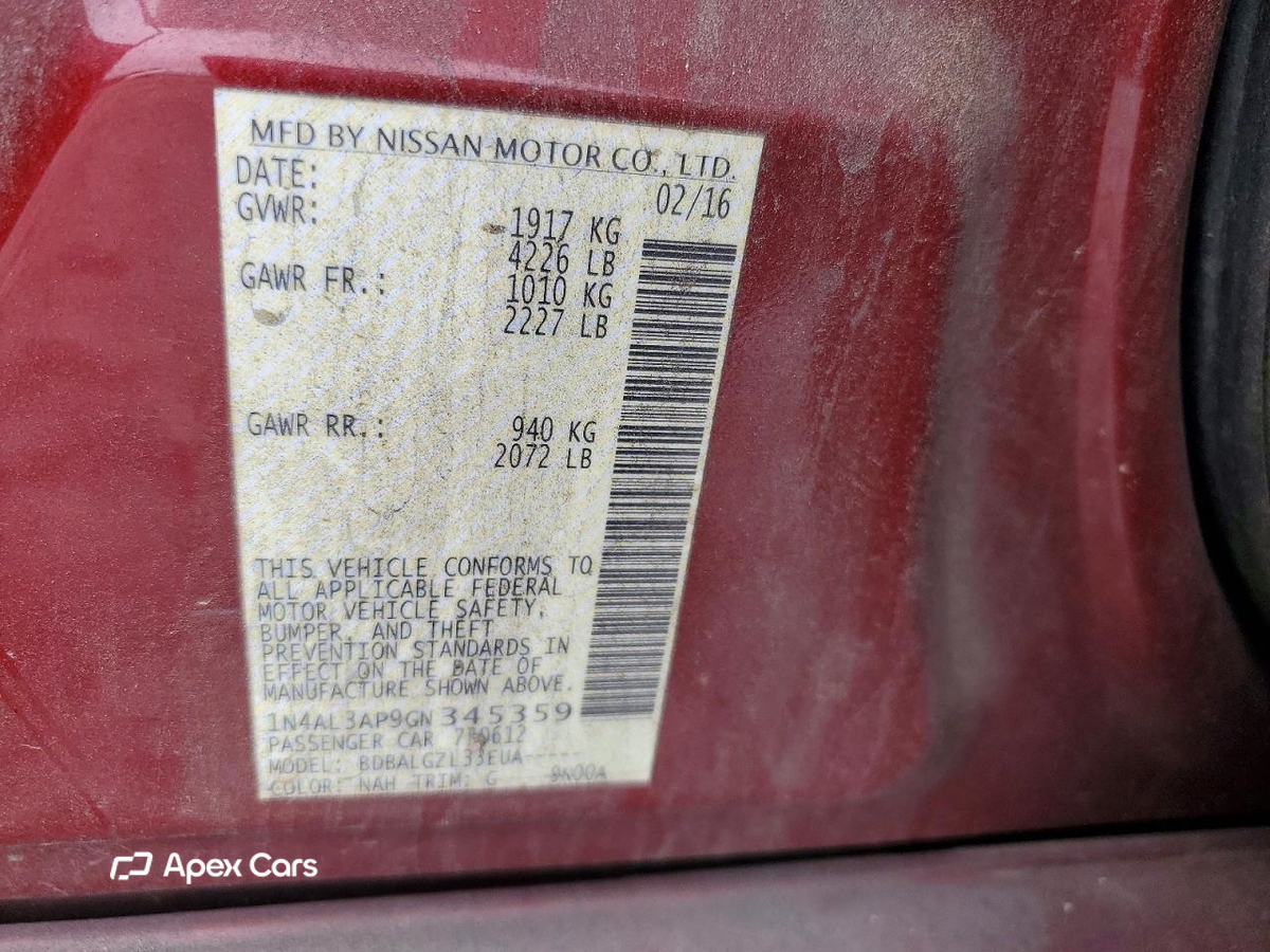 Nissan Altima 2016