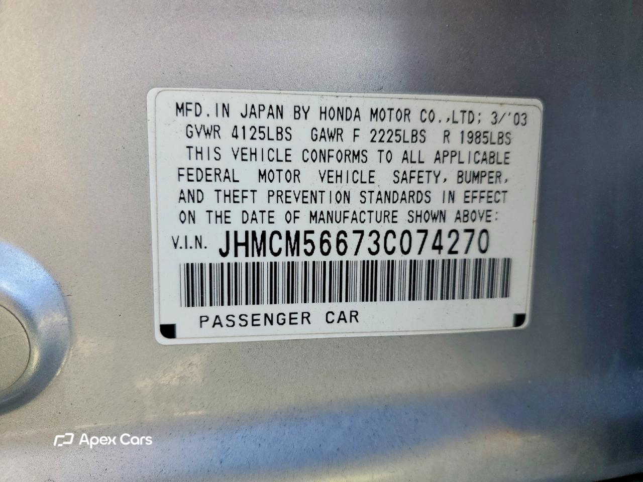 Honda Accord 2003