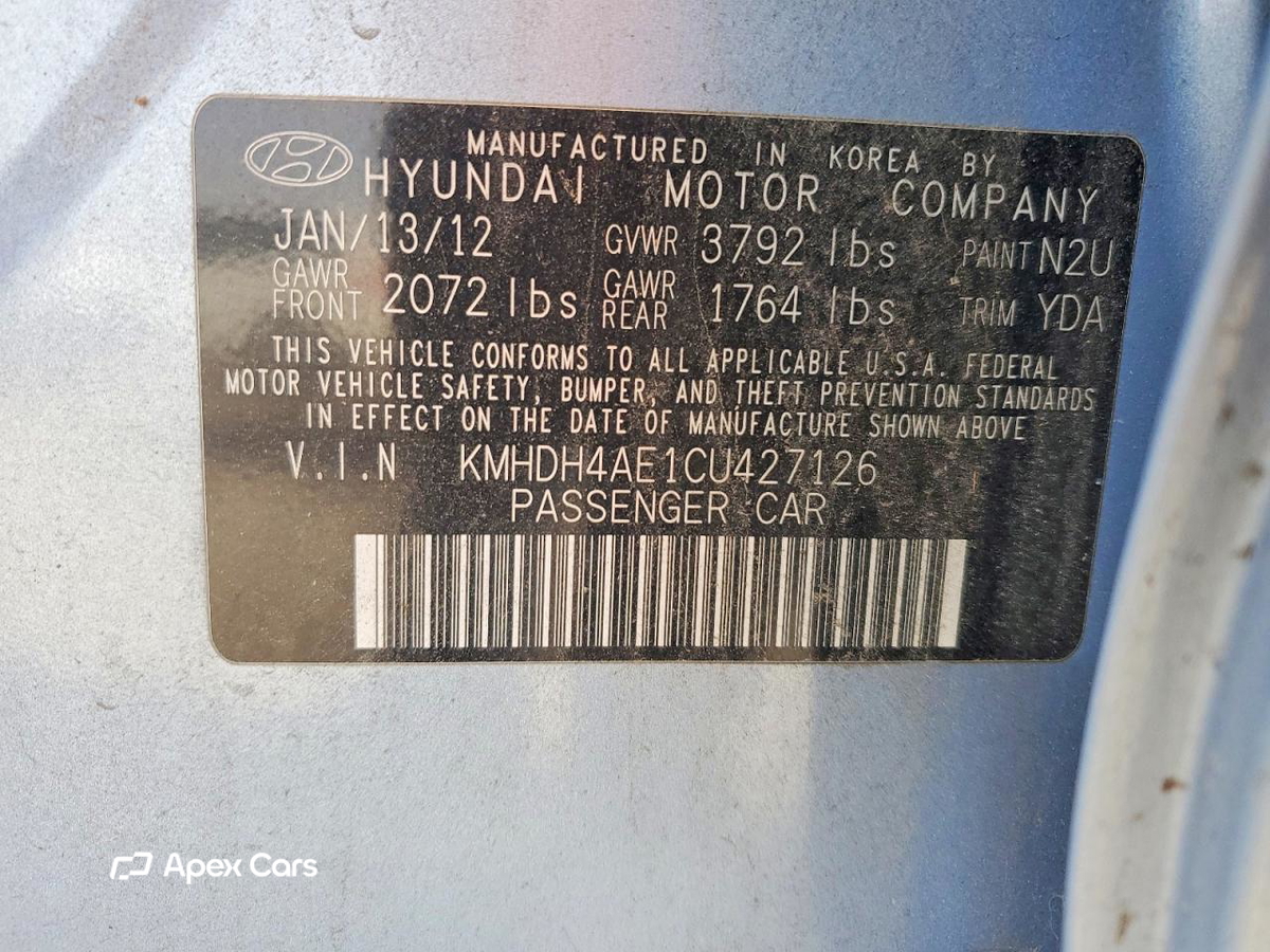 Hyundai Elantra 2012