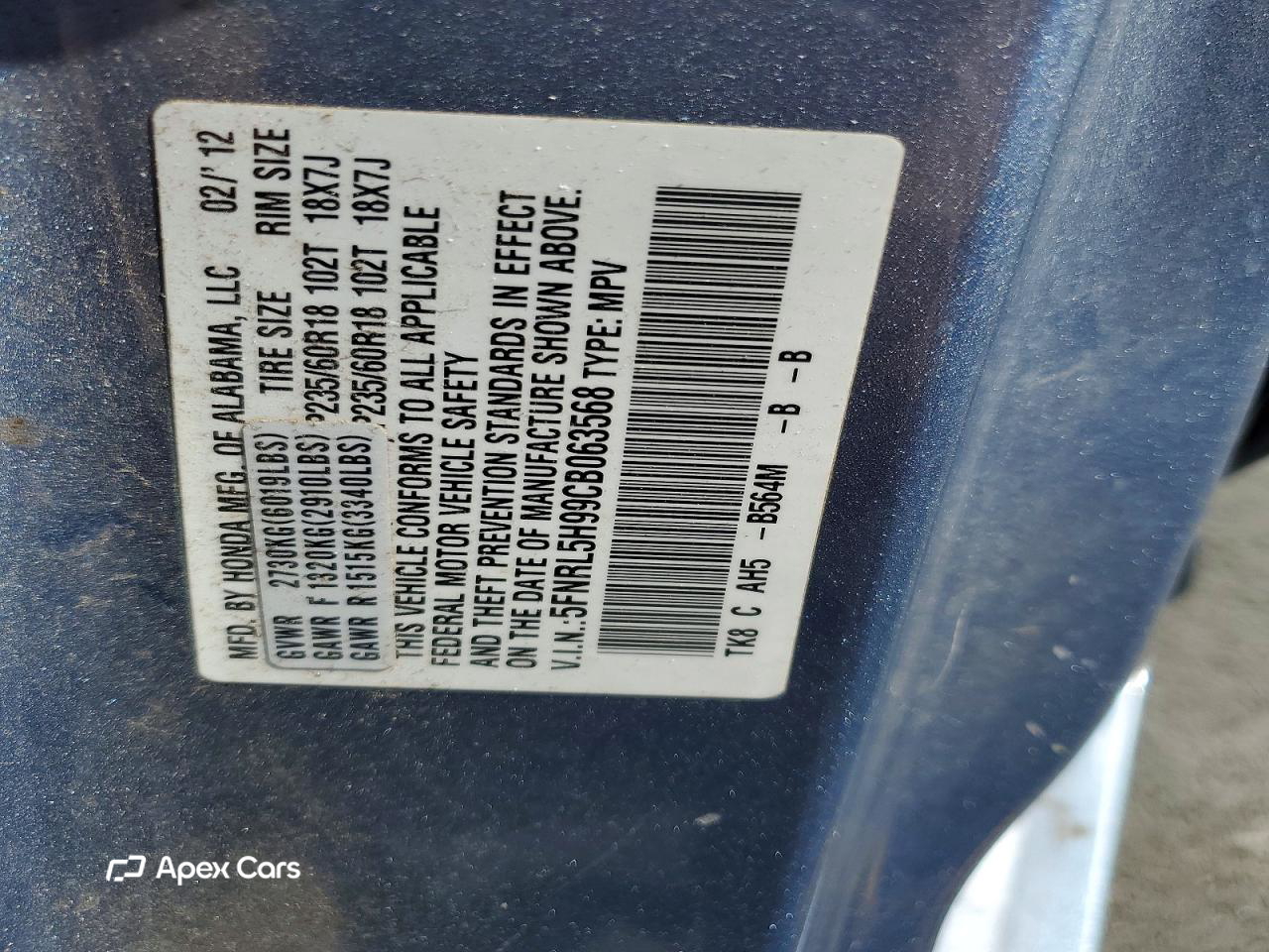 Honda Odyssey 2012