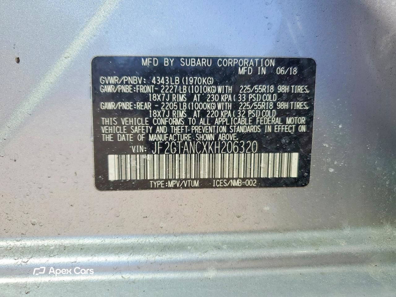 Subaru XV 2019