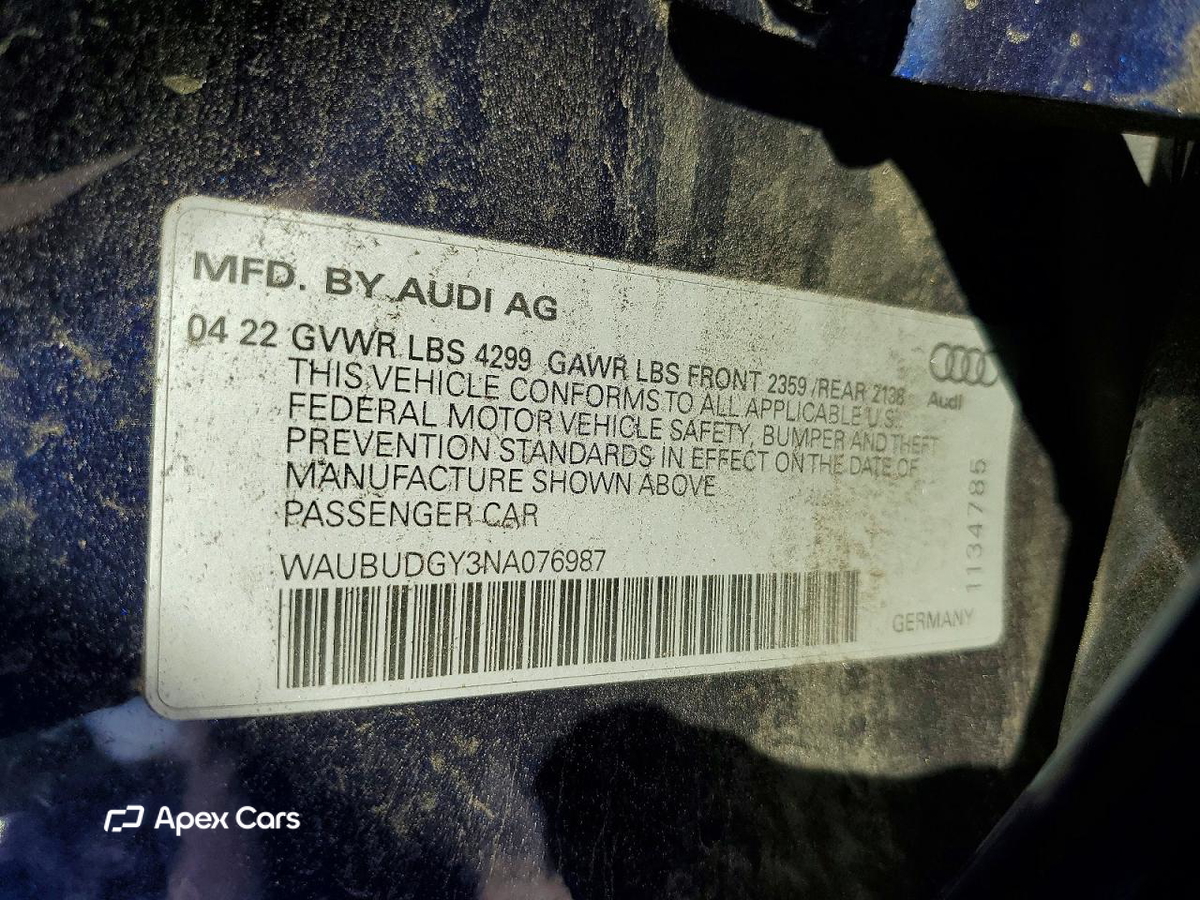 Audi A3 2022