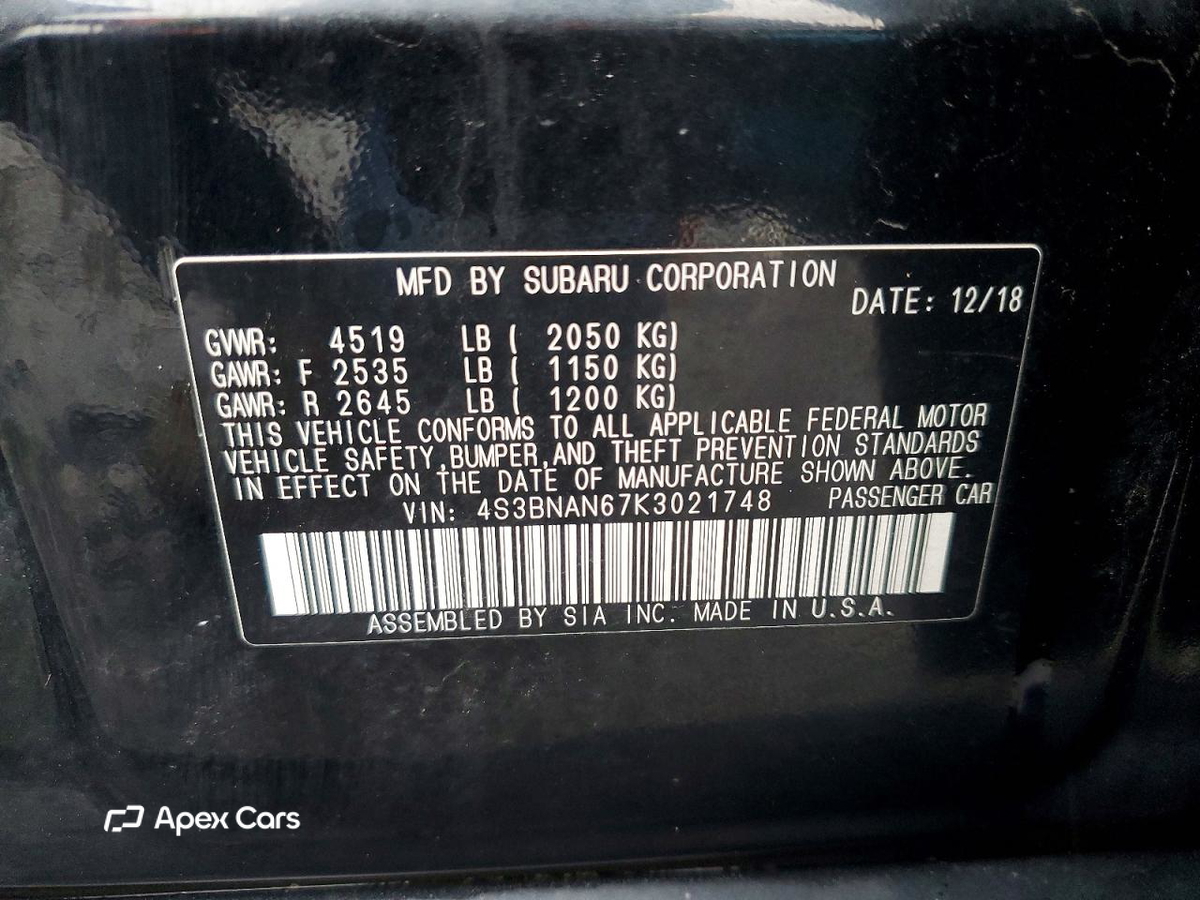 Subaru Legacy 2019