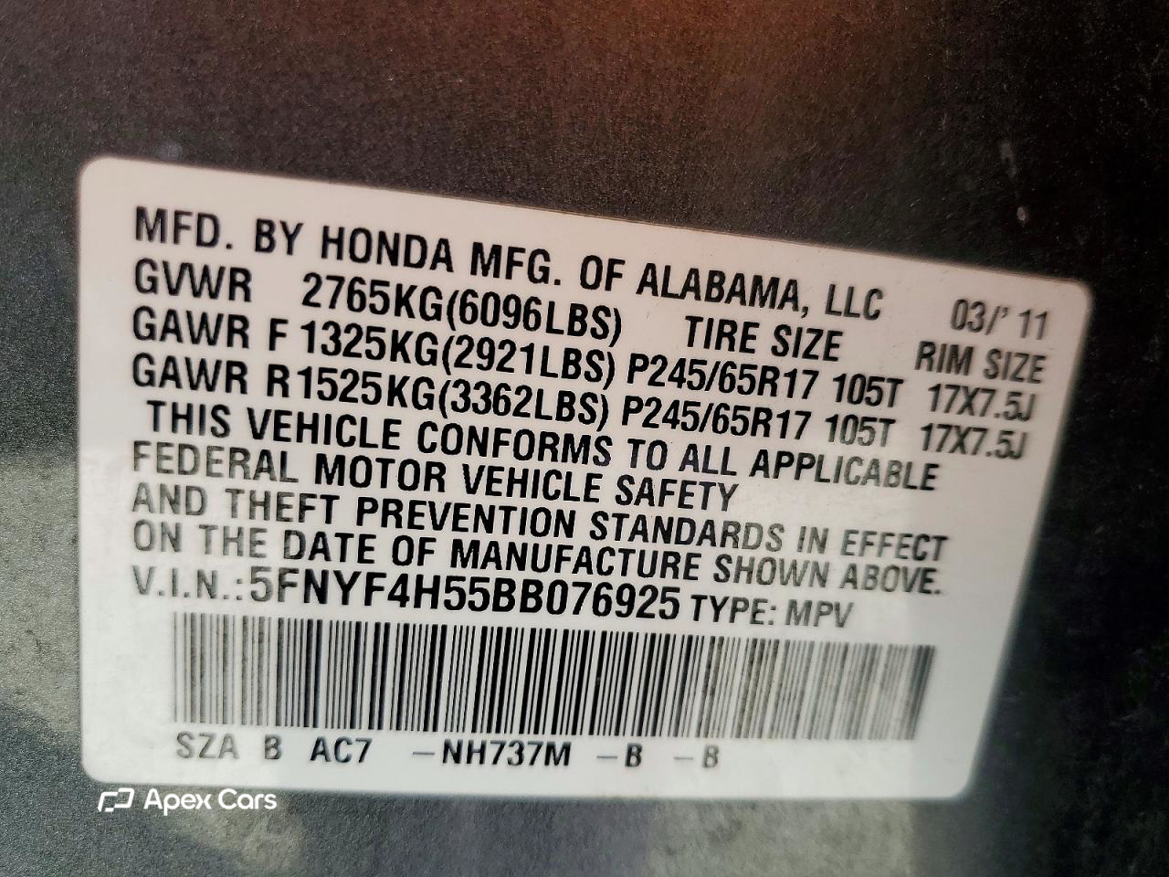 Honda Pilot 2011