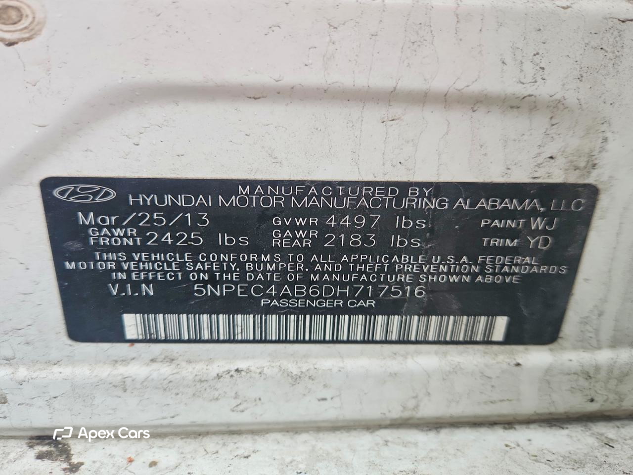 Hyundai Sonata 2013