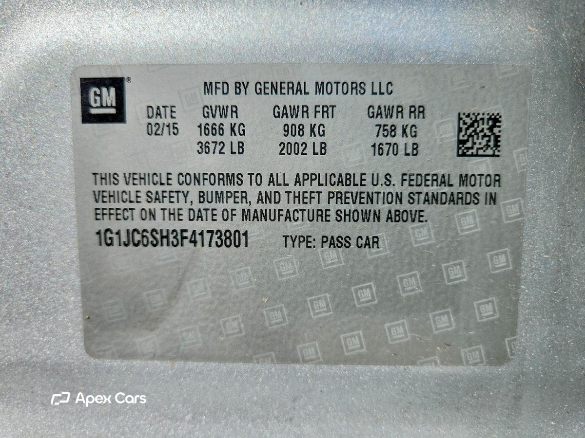 Chevrolet Sonic 2015