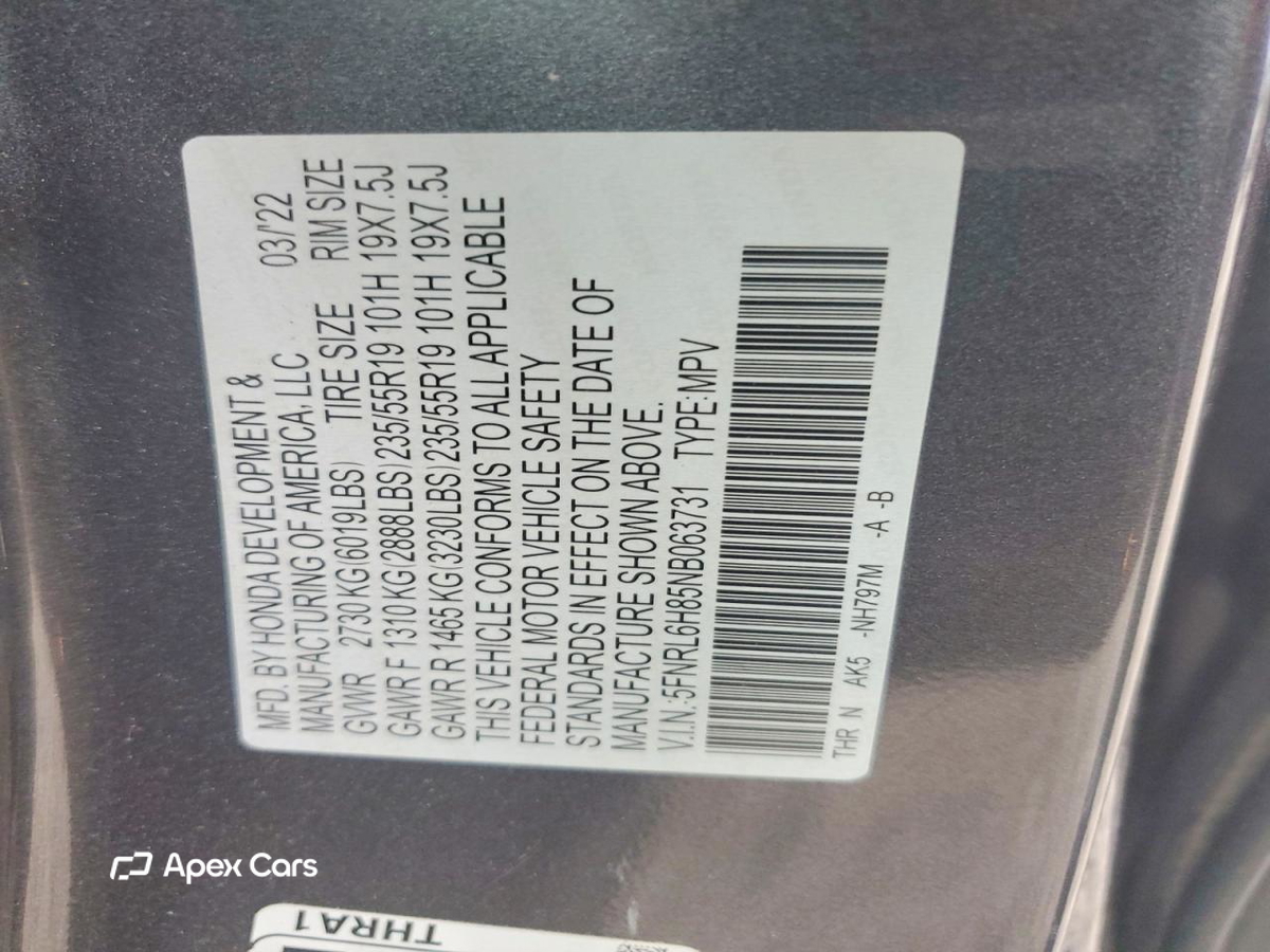 Honda Odyssey 2022