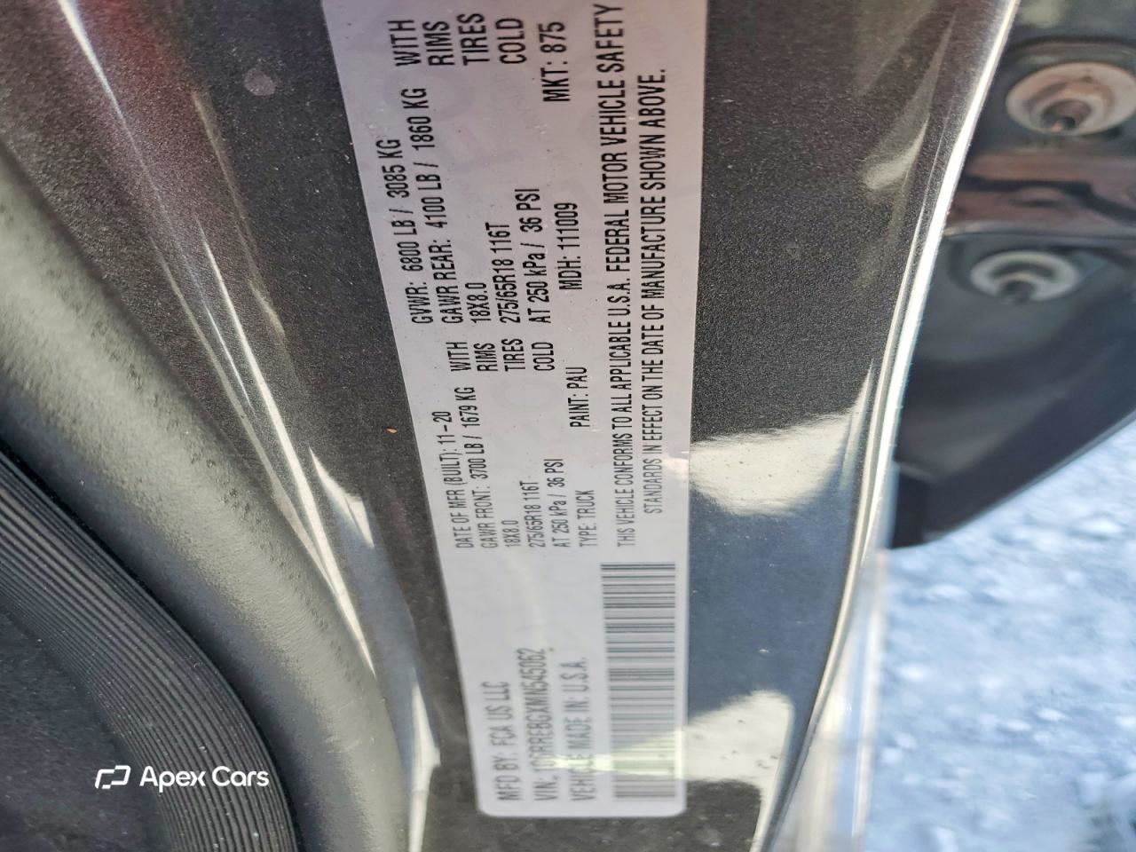 RAM 1500 2021