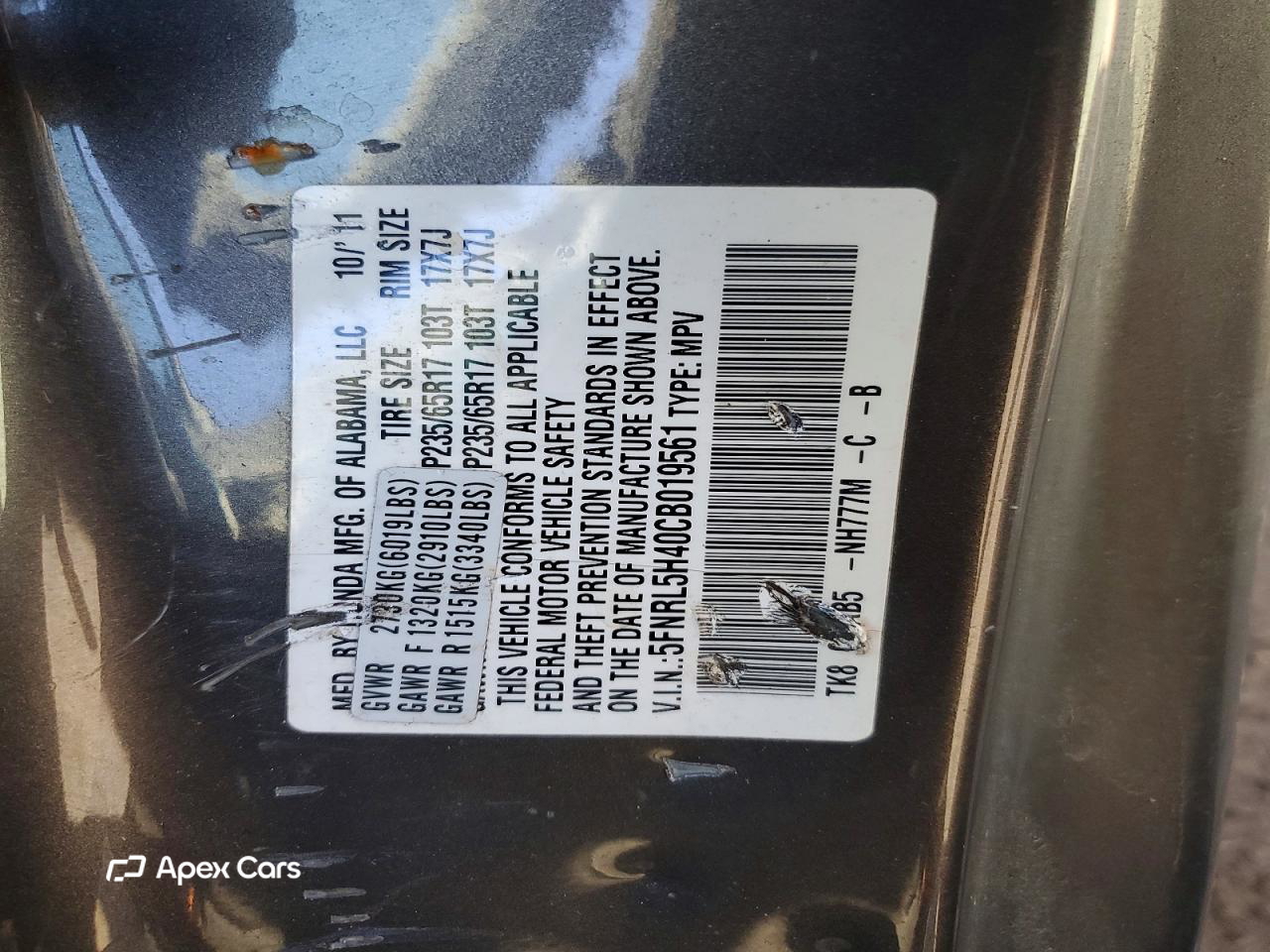 Honda Odyssey 2012