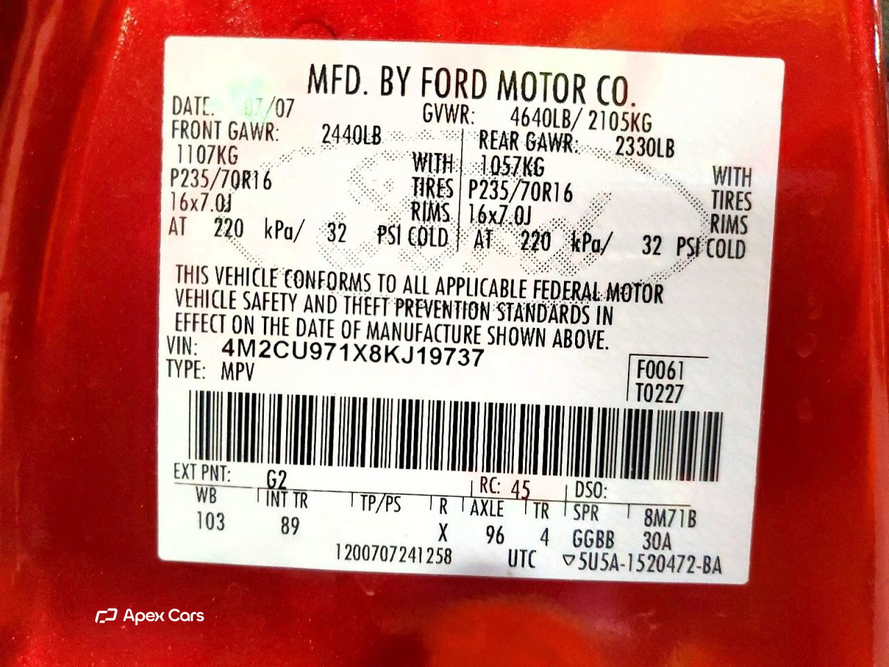 Mercury Mariner 2008