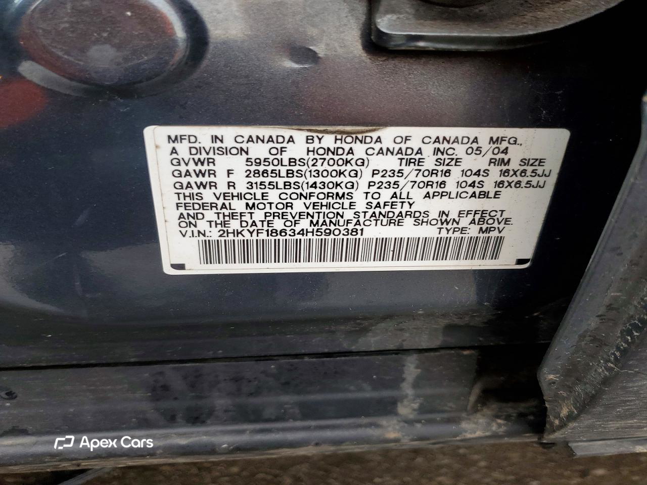 Honda Pilot 2004