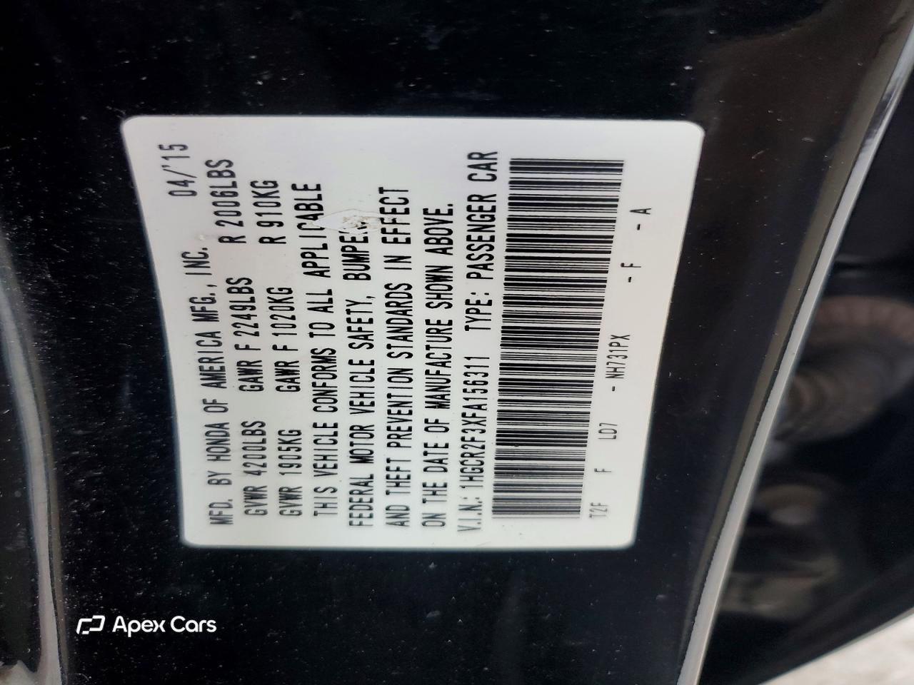 Honda Accord 2015