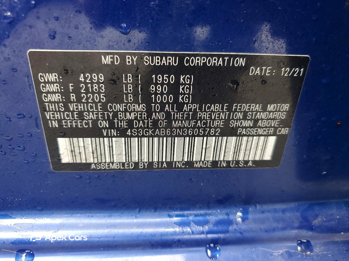 Subaru Impreza 2022