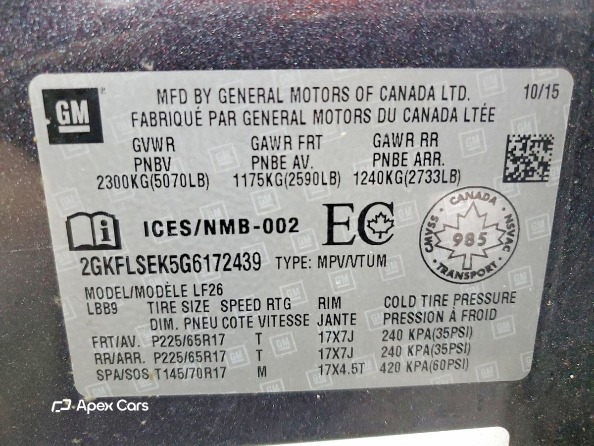 GMC Terrain 2016
