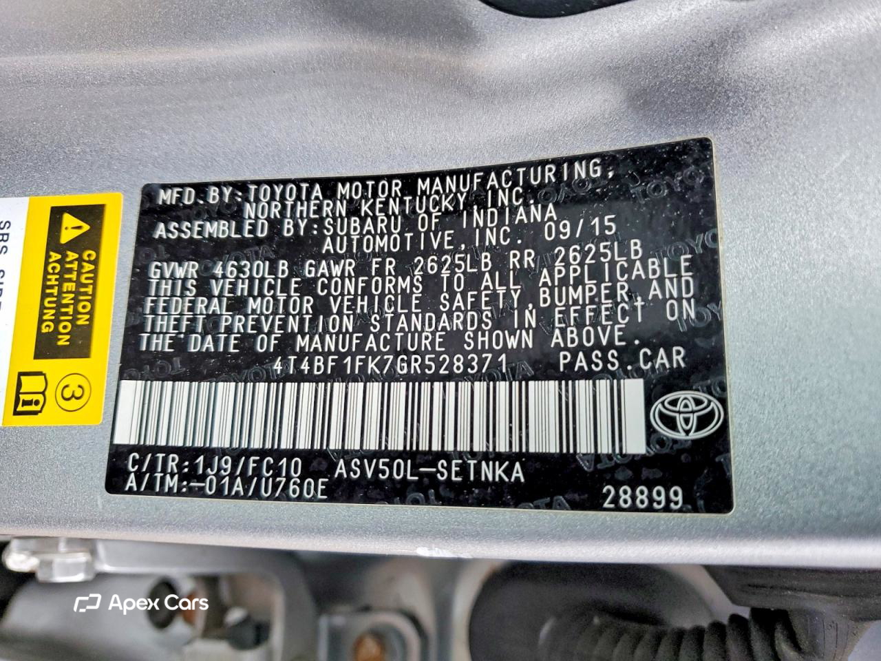 Toyota Camry 2016