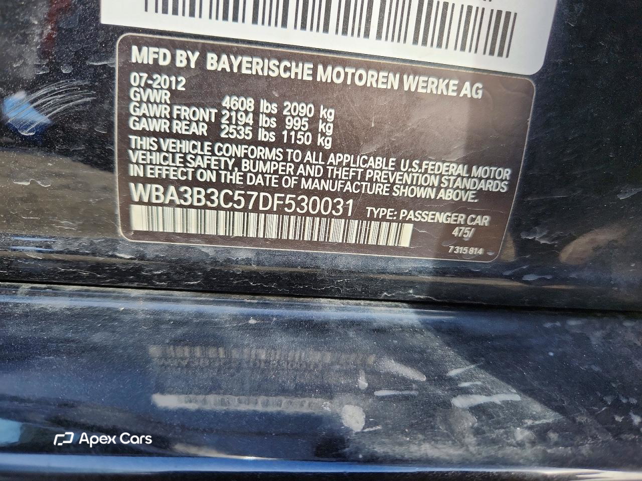 BMW Series 3 2013