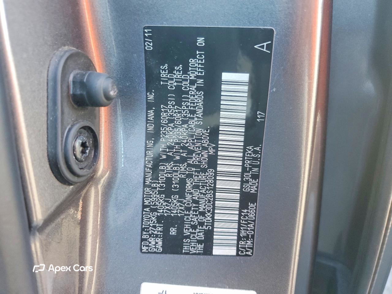 Toyota Sienna 2011