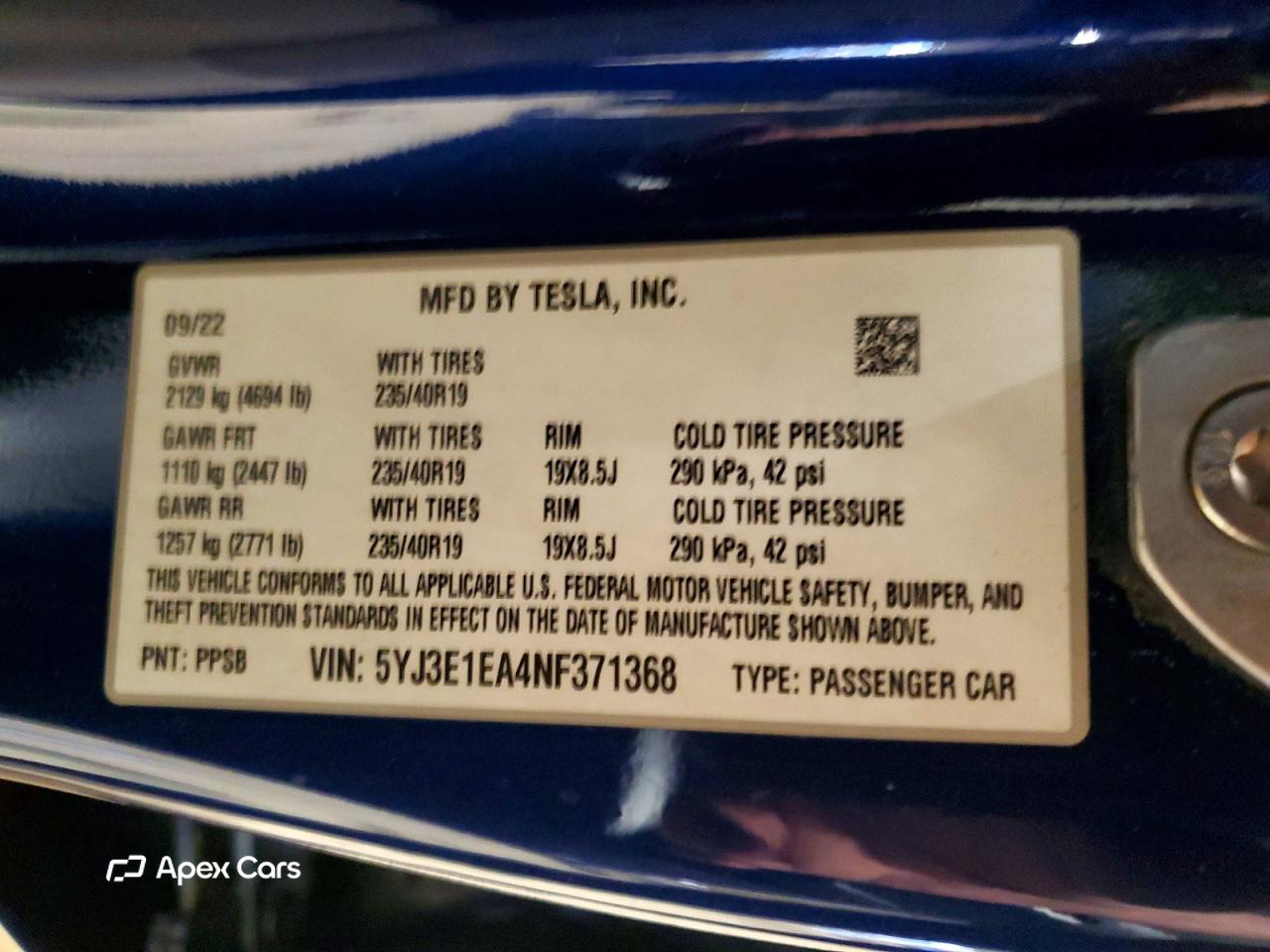 Tesla Model 3 2022
