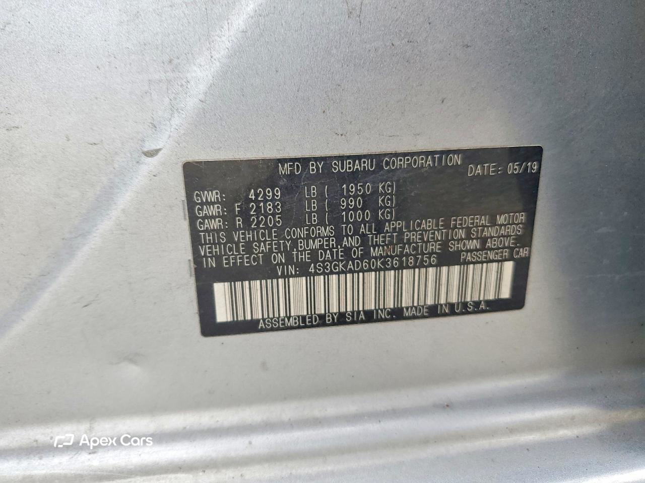 Subaru Impreza 2019