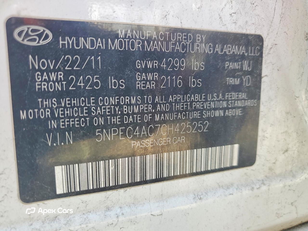Hyundai Sonata 2012