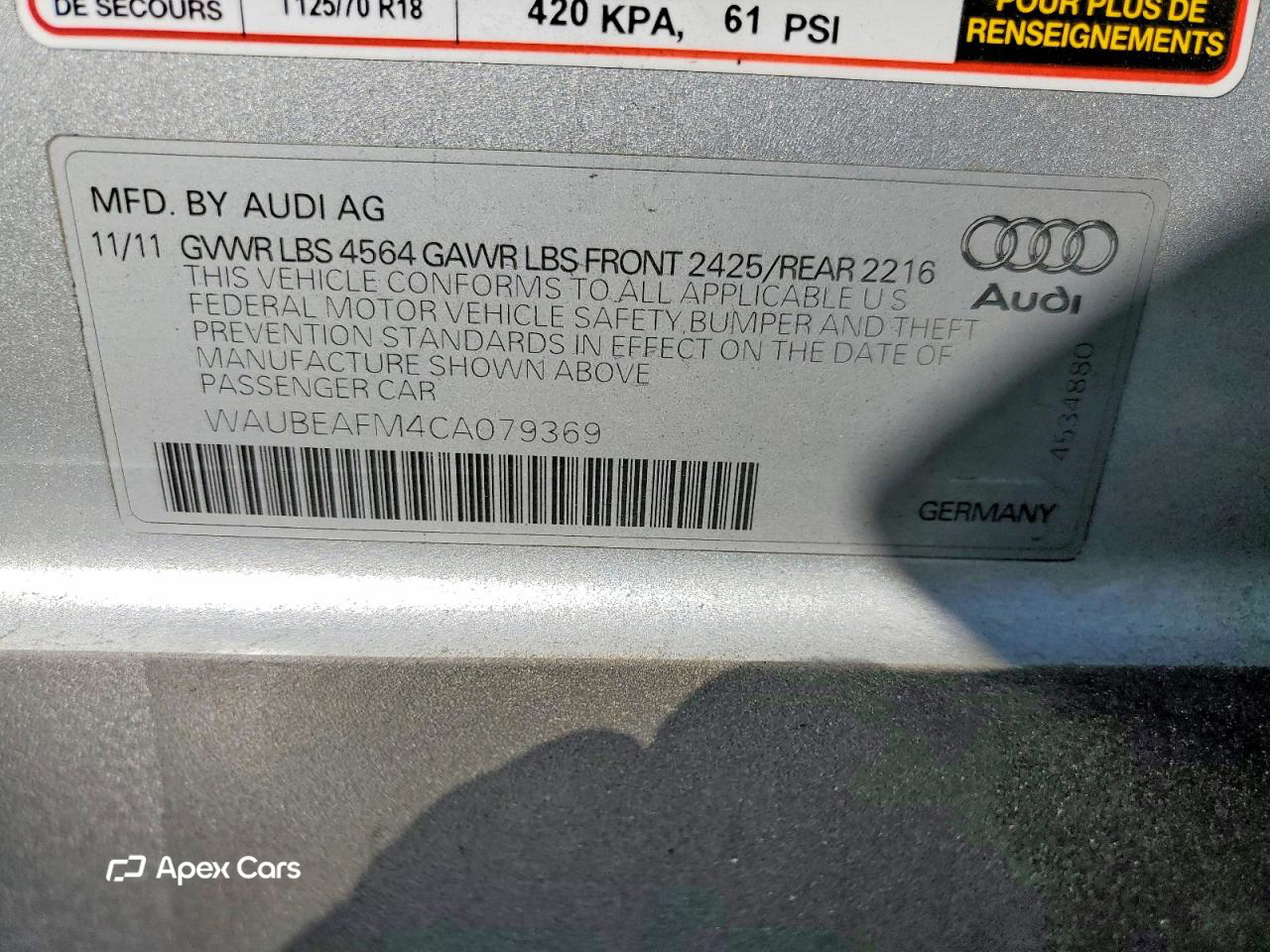Audi A3 2012