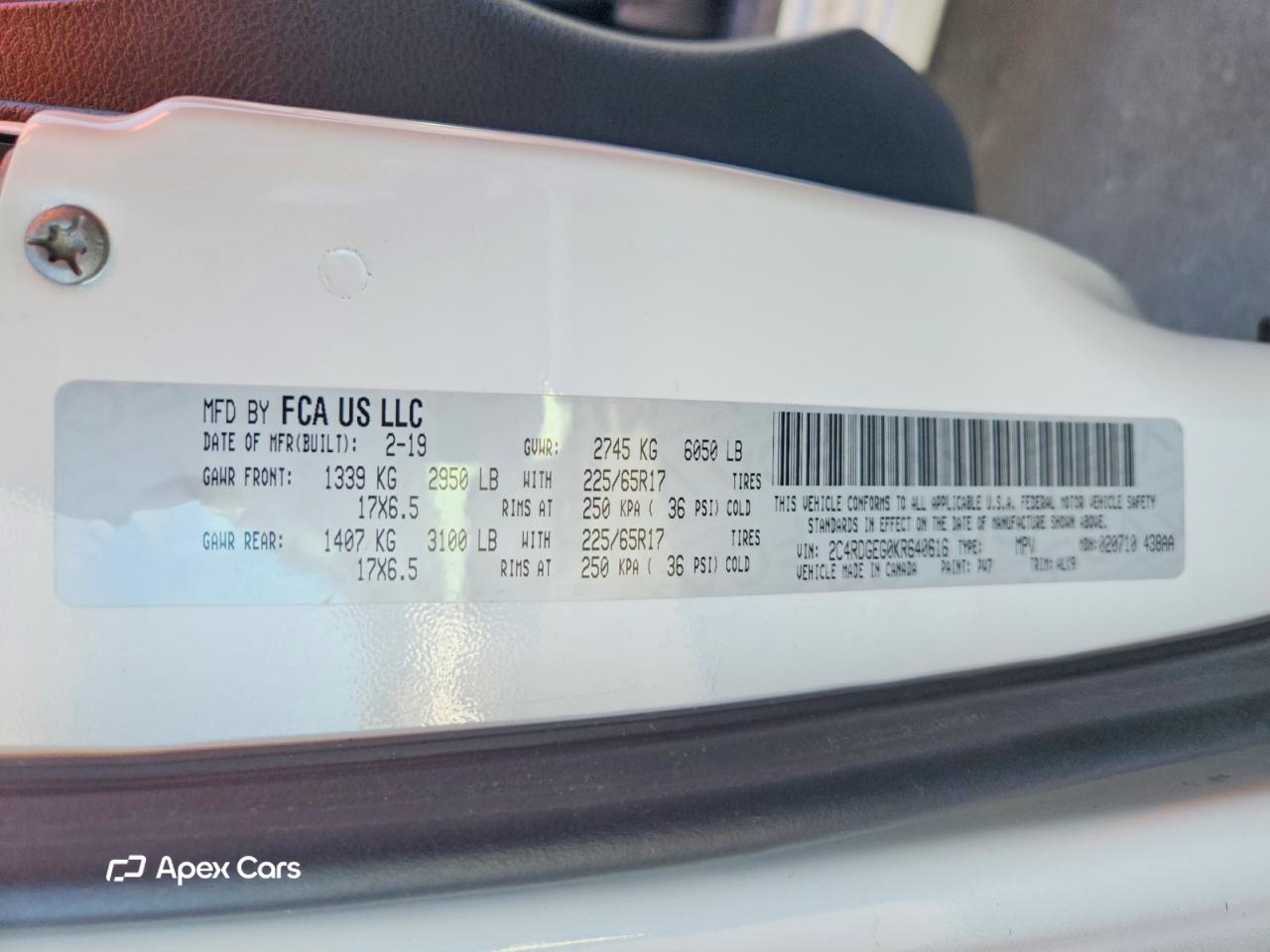 Dodge Caravan 2019