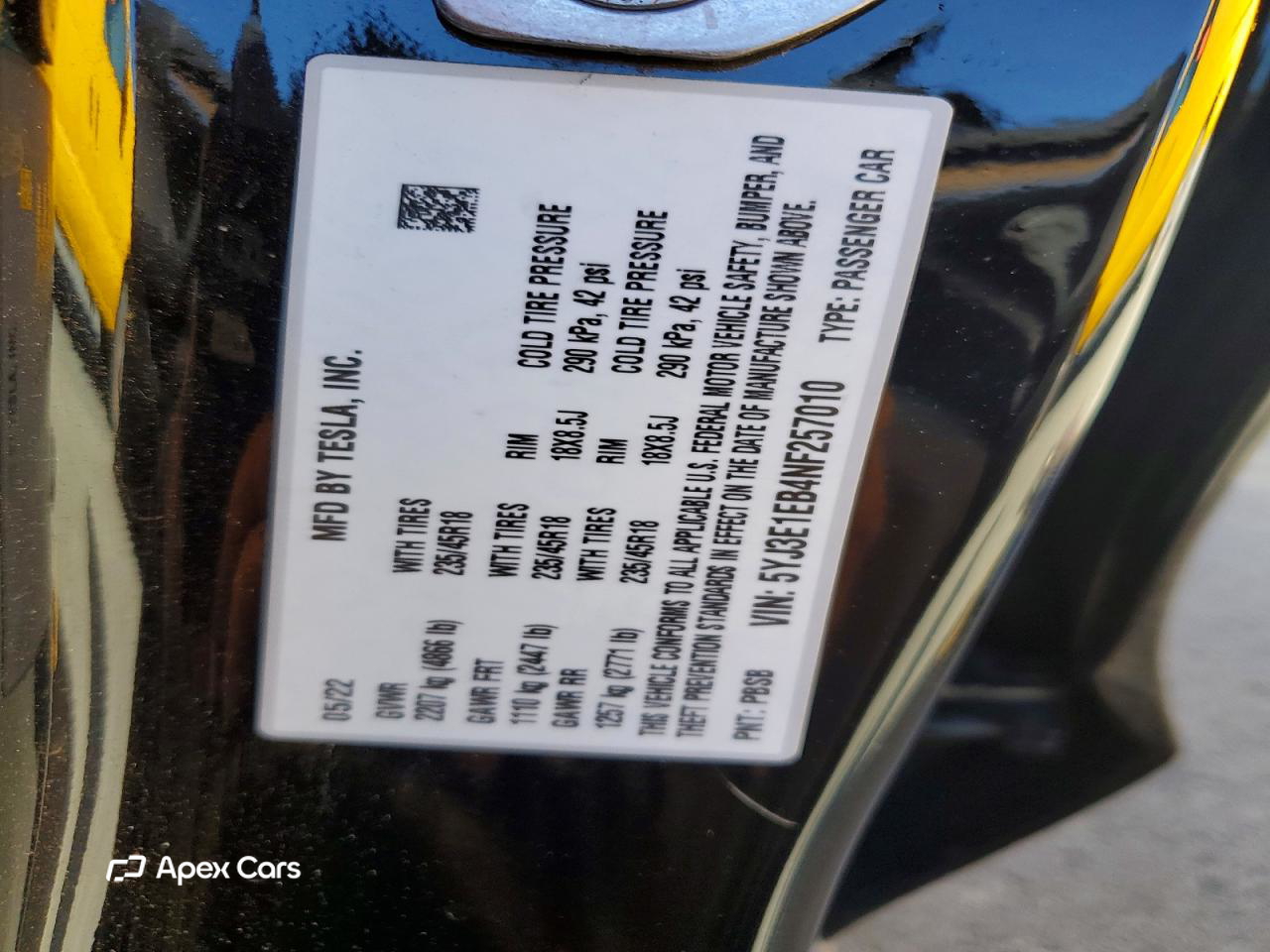 Tesla Model 3 2022