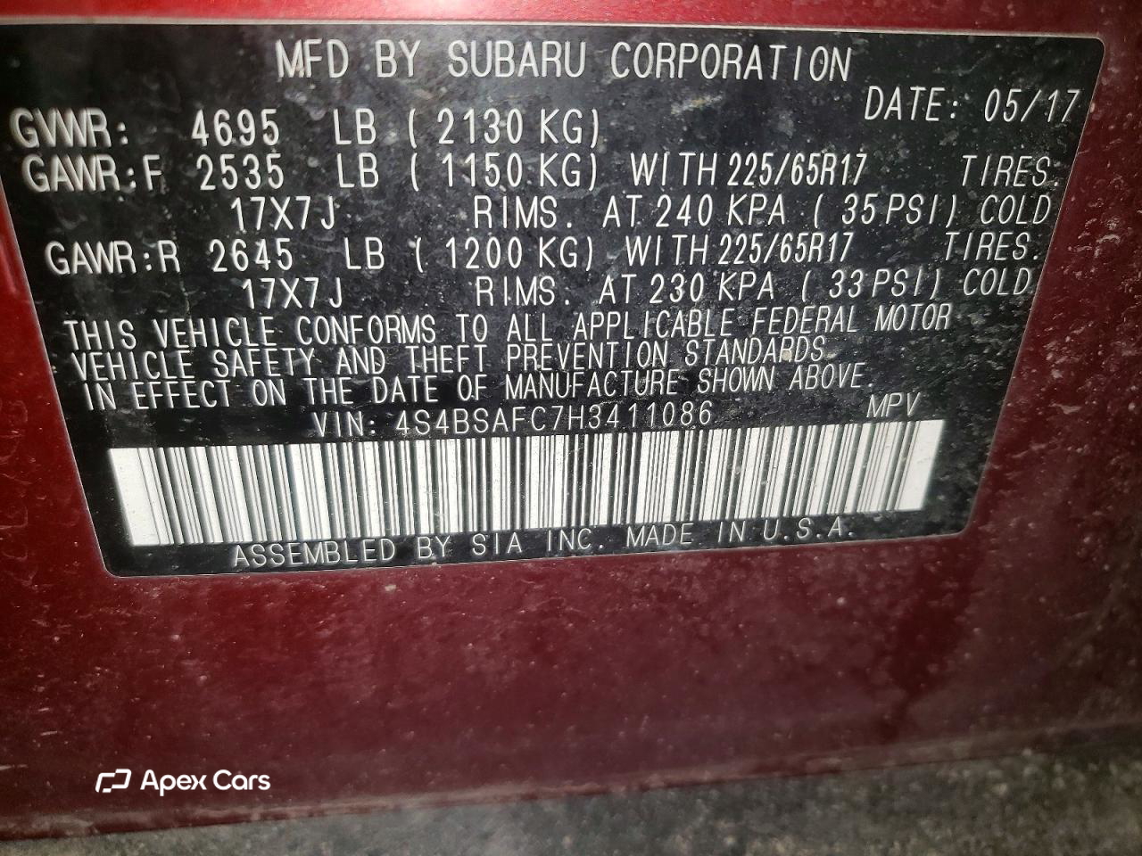 Subaru Outback 2017