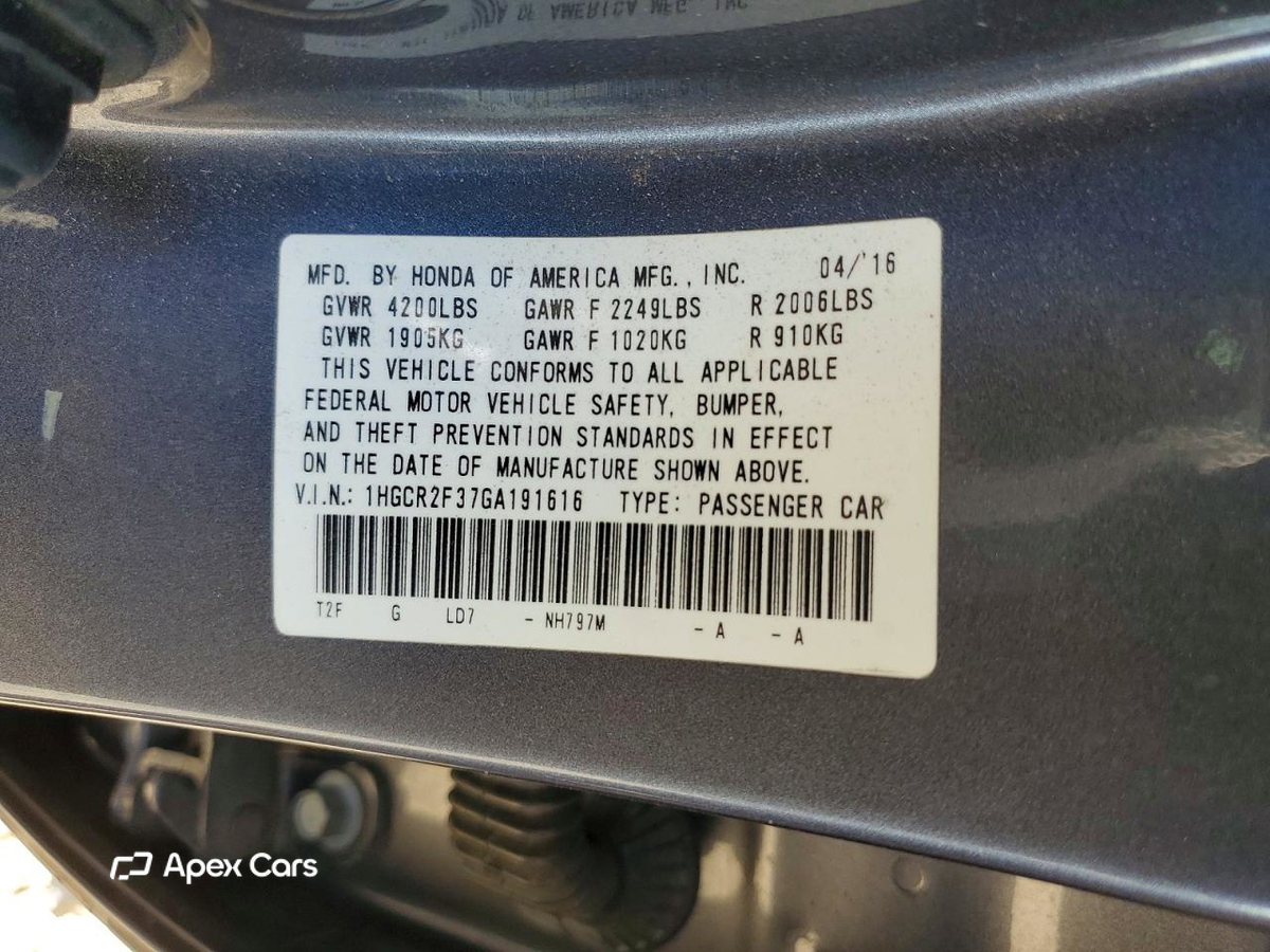 Honda Accord 2016
