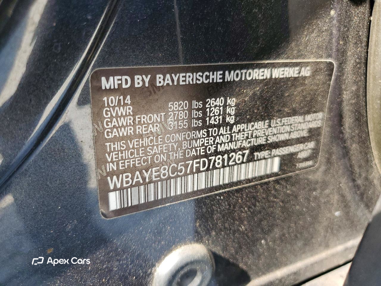 BMW Series 7 2015