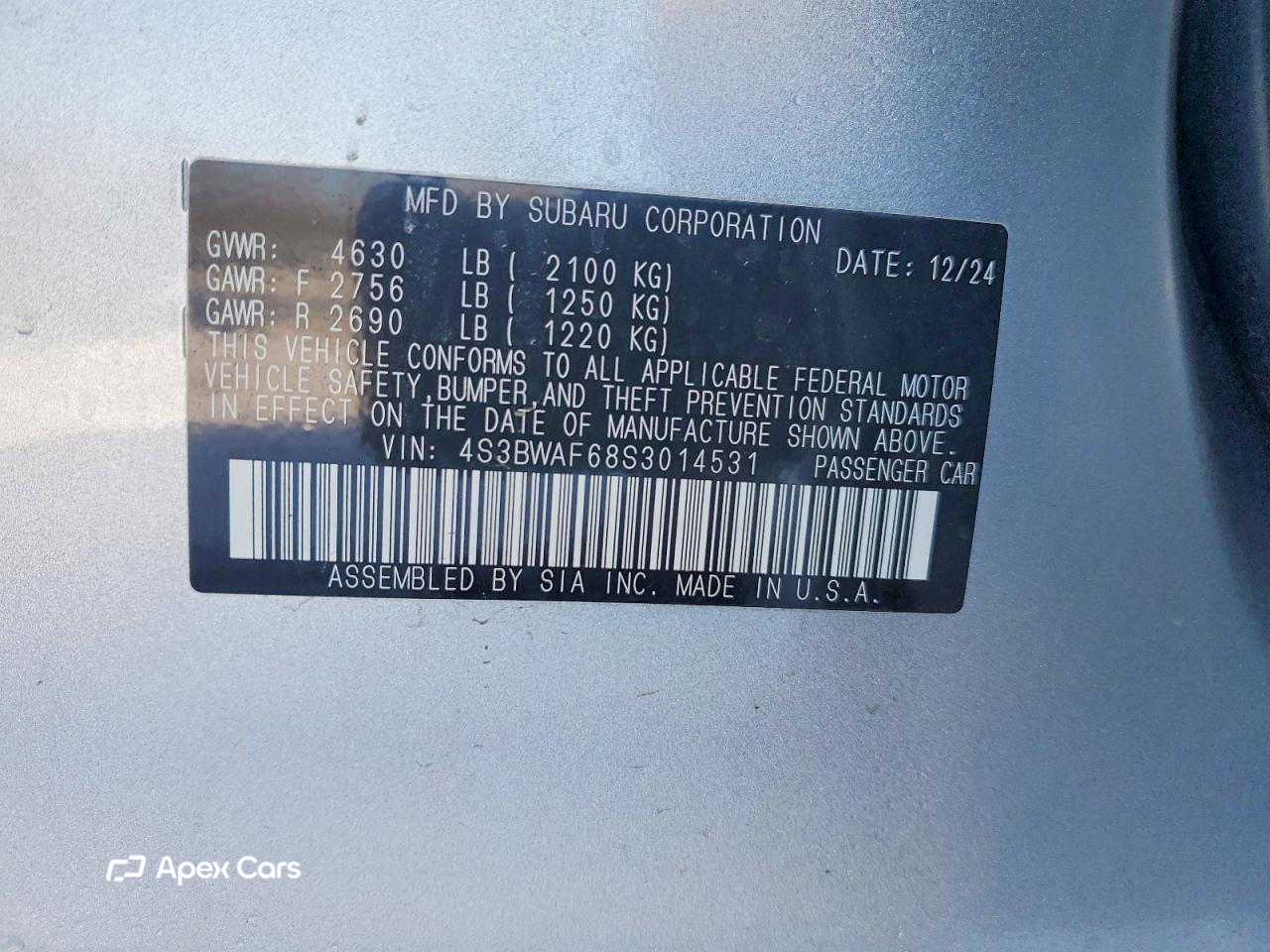 Subaru Legacy 2025