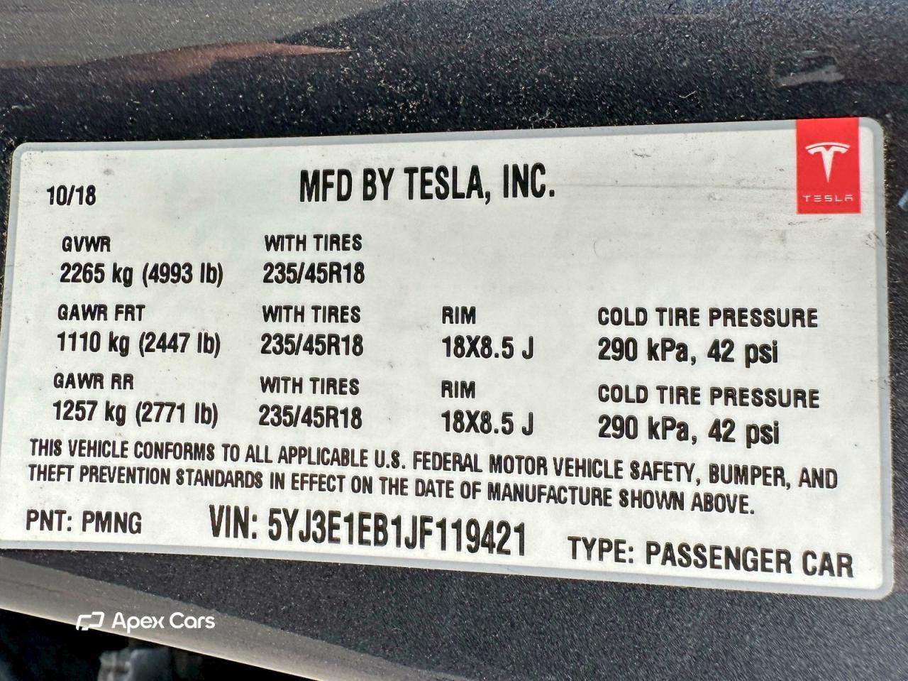 Tesla Model 3 2018