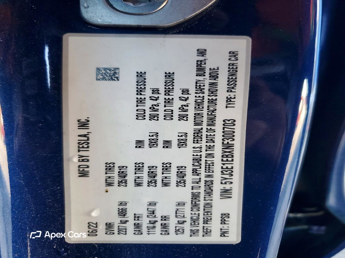 Tesla Model 3 2022