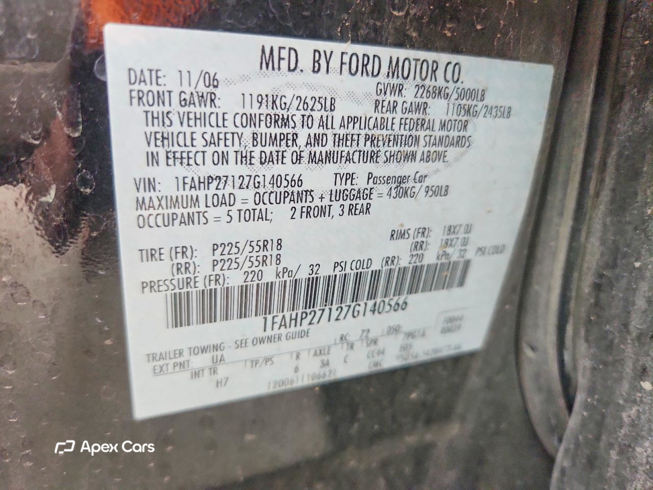 Ford Five Hundred 2007