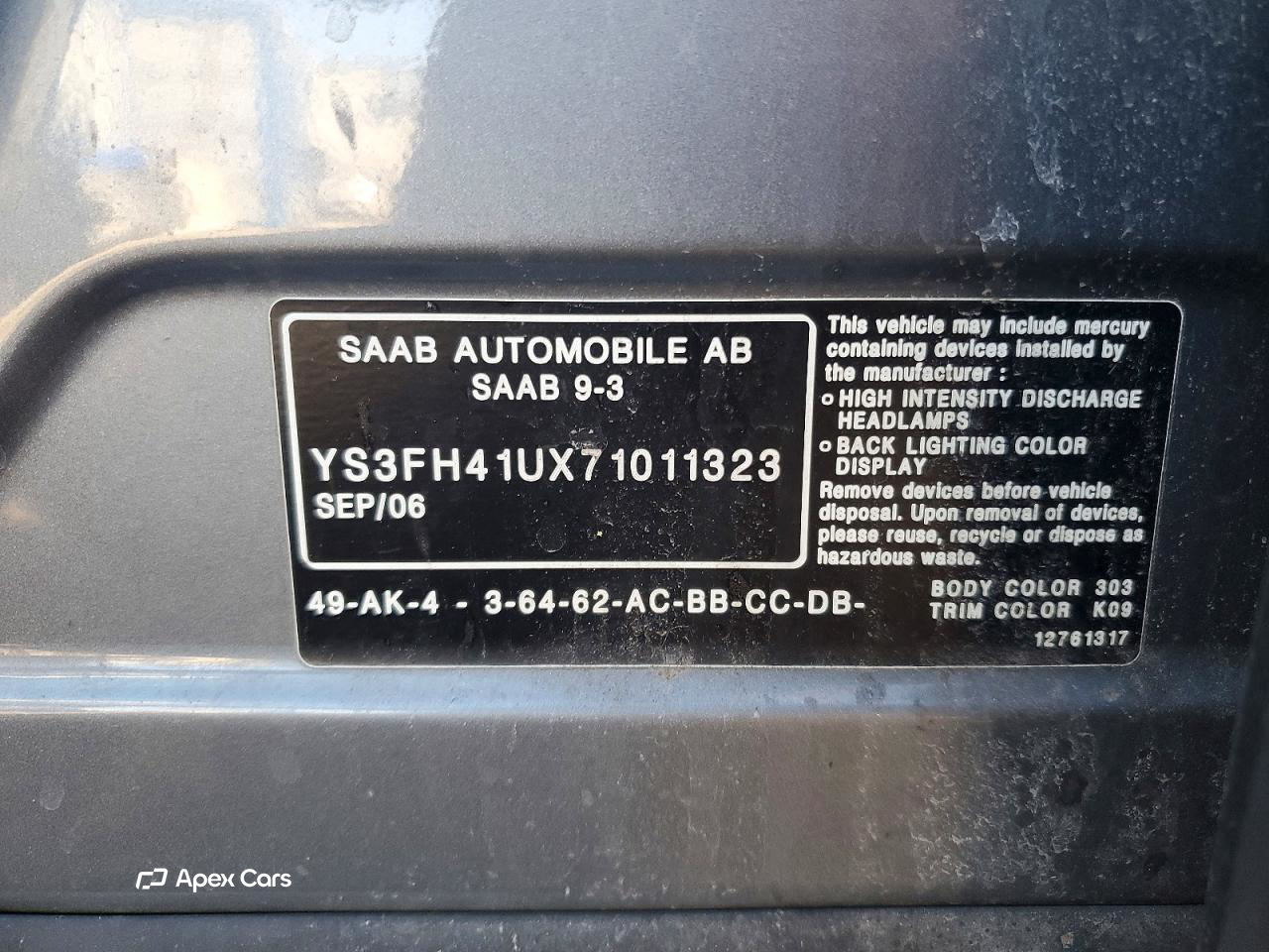 Saab 9-5 2007