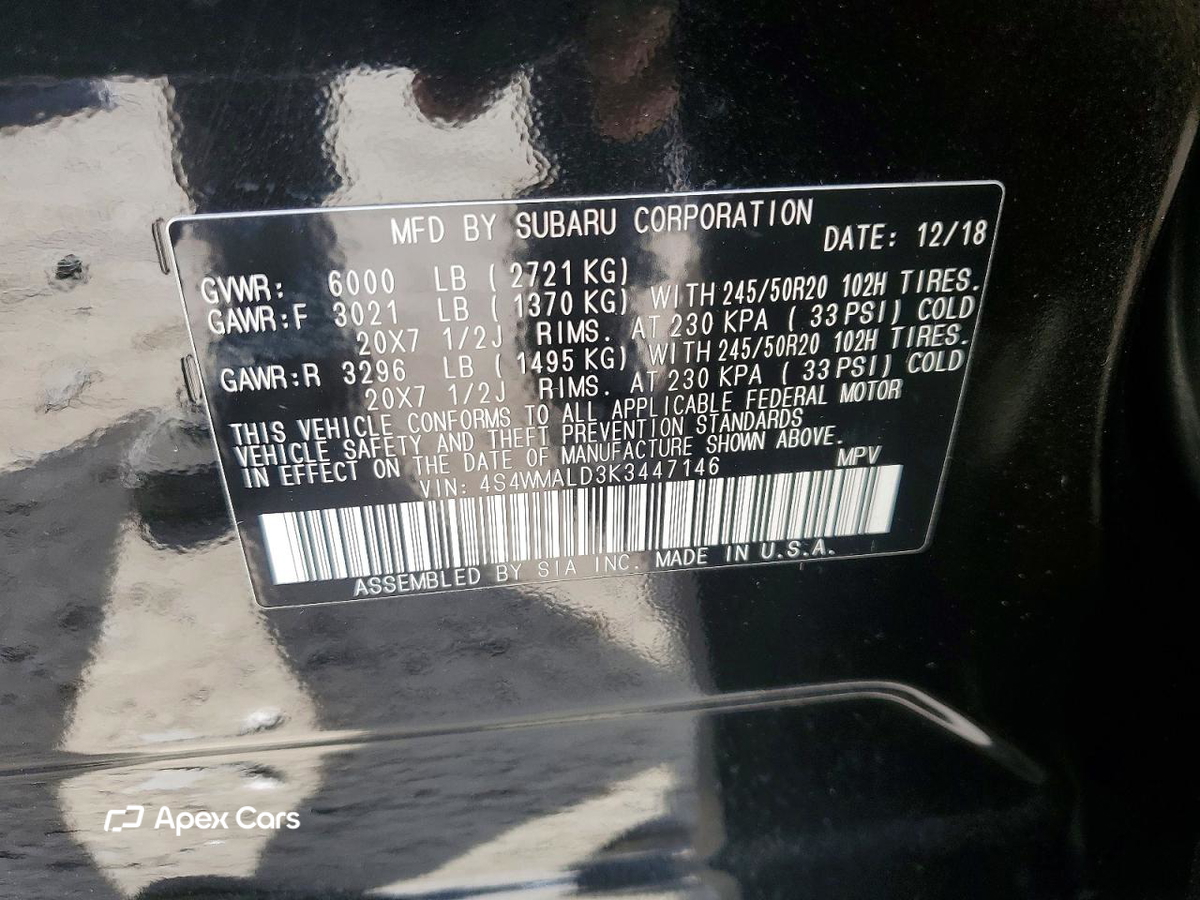 Subaru Ascent 2019