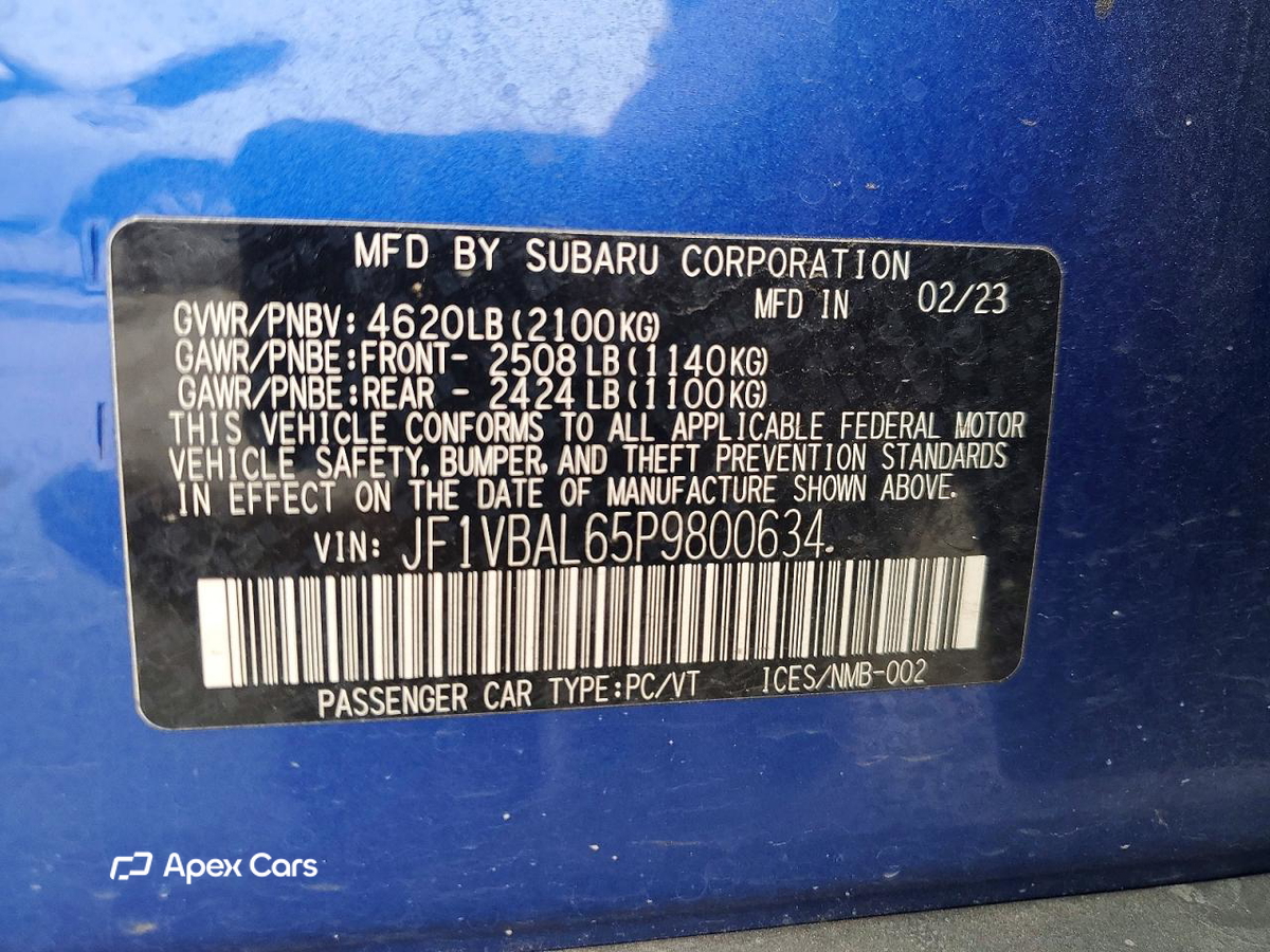 Subaru WRX 2023