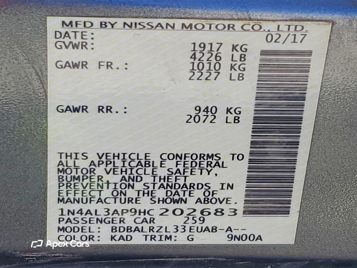 Nissan Altima 2017