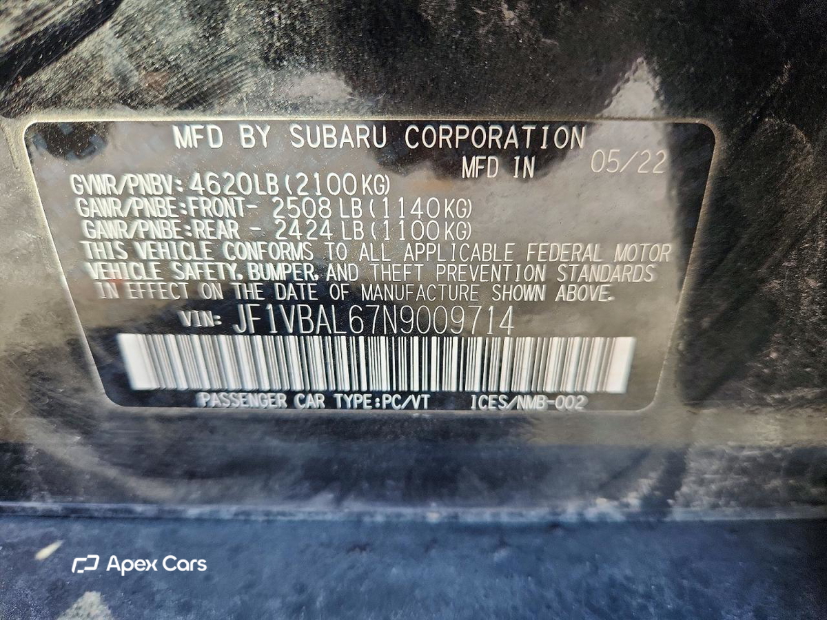 Subaru WRX 2022
