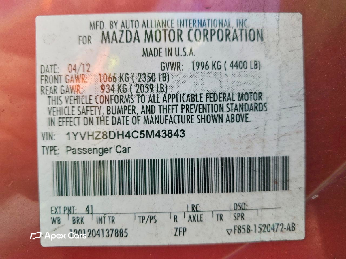 Mazda 6 2012