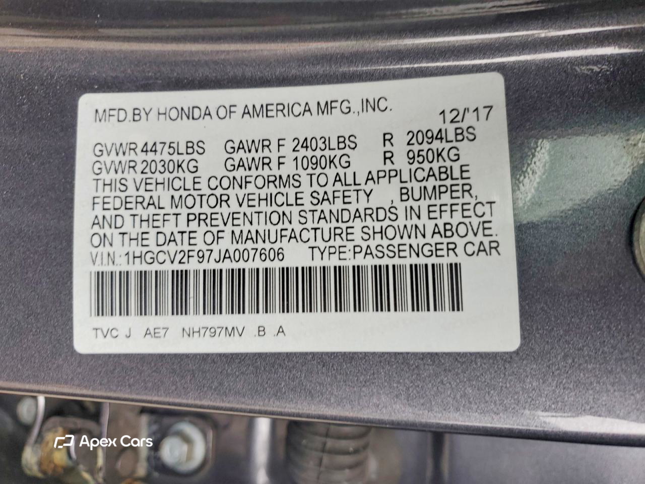 Honda Accord 2018