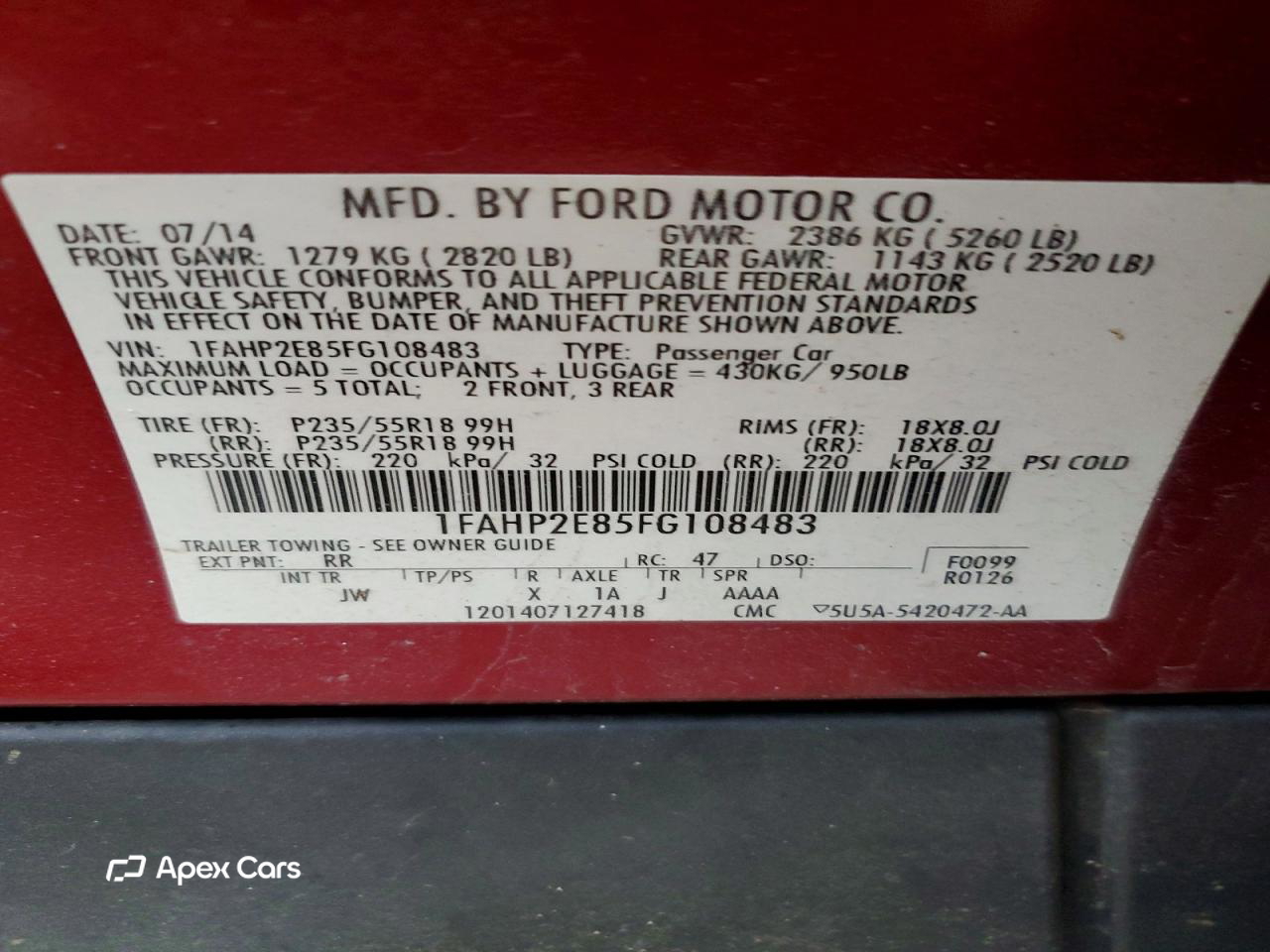 Ford Taurus 2015