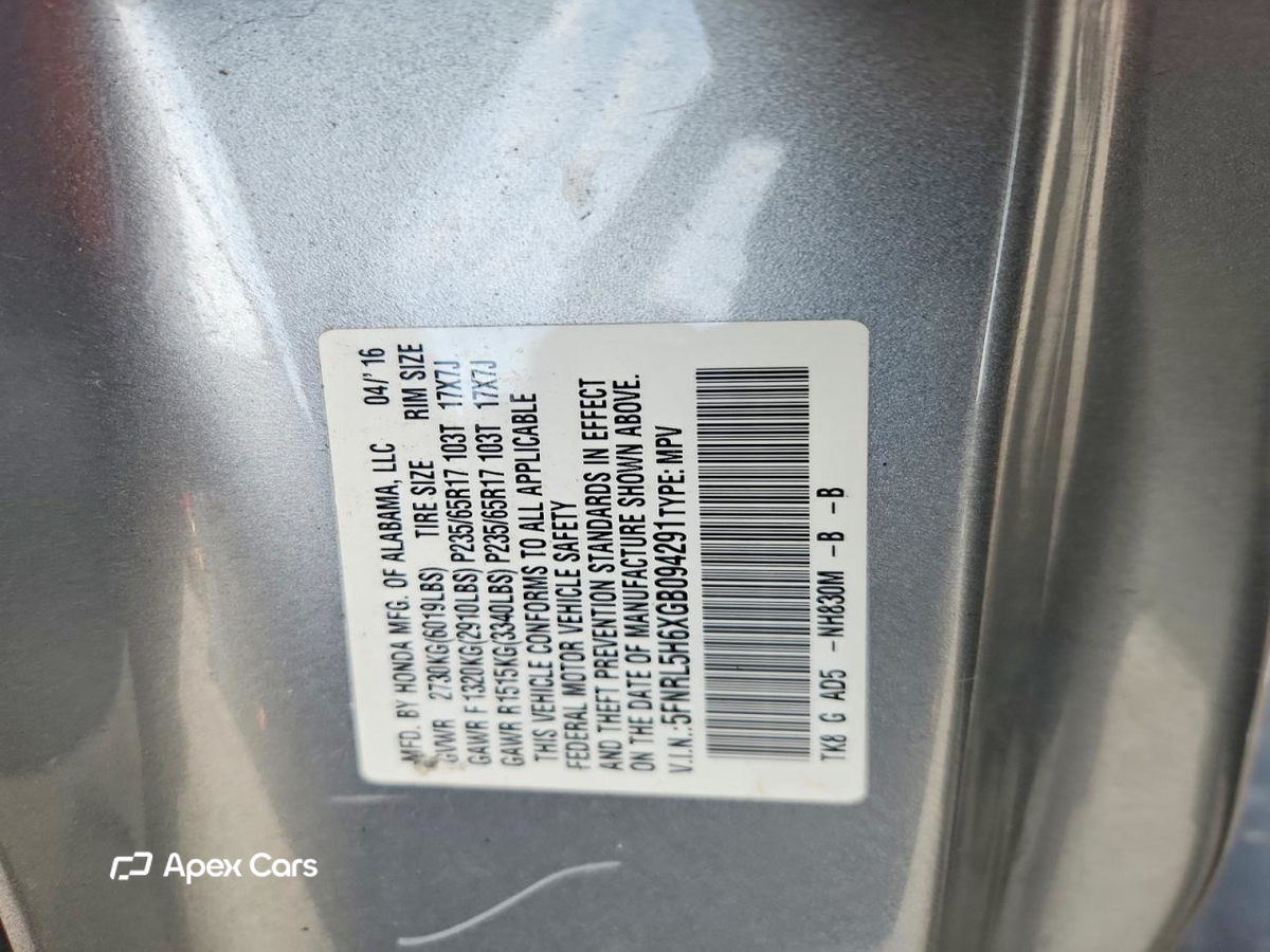 Honda Odyssey 2016