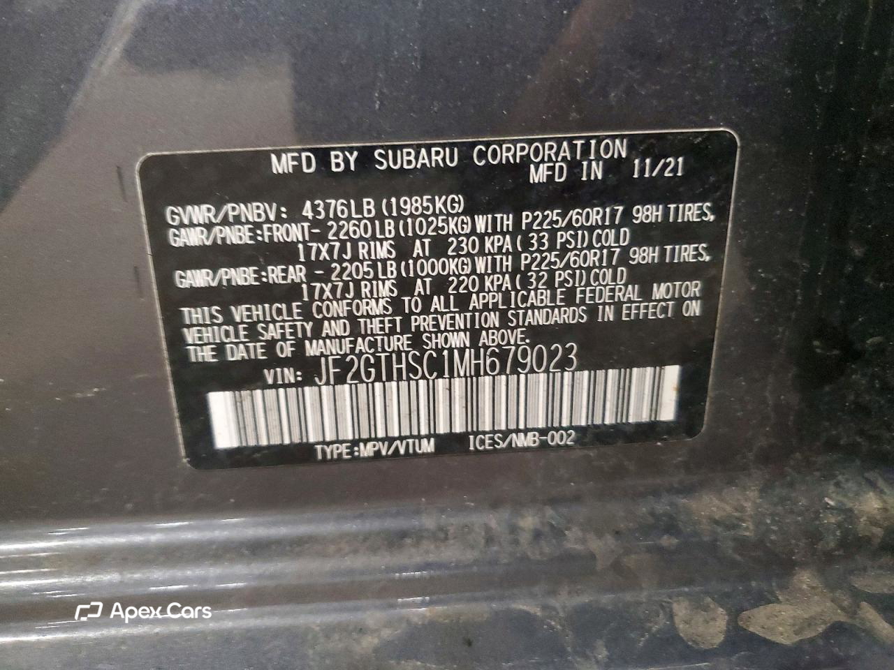 Subaru XV 2021